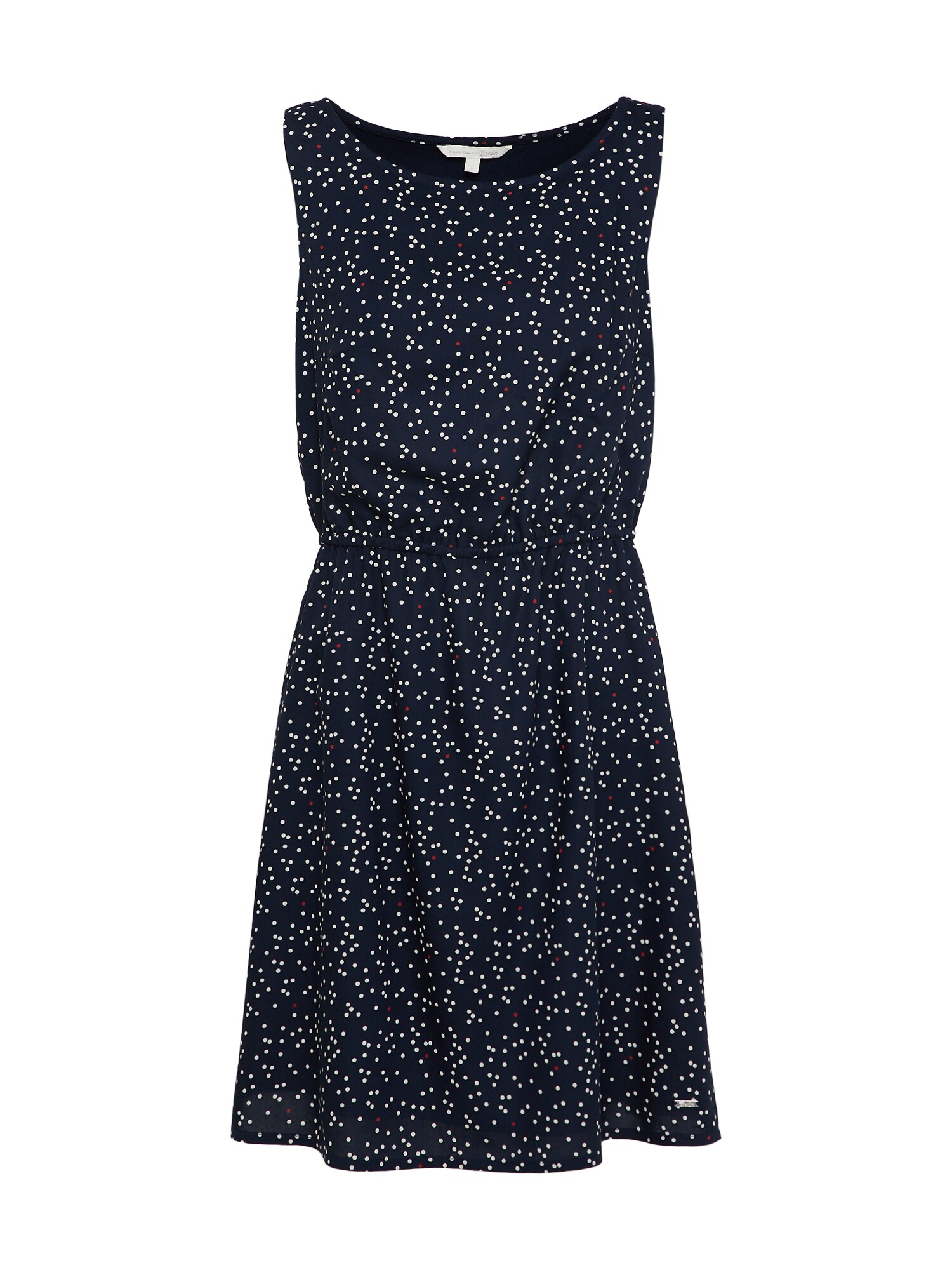 TOM TAILOR DENIM Šaty 'Easy Print'  tmavomodrá / červená / biela