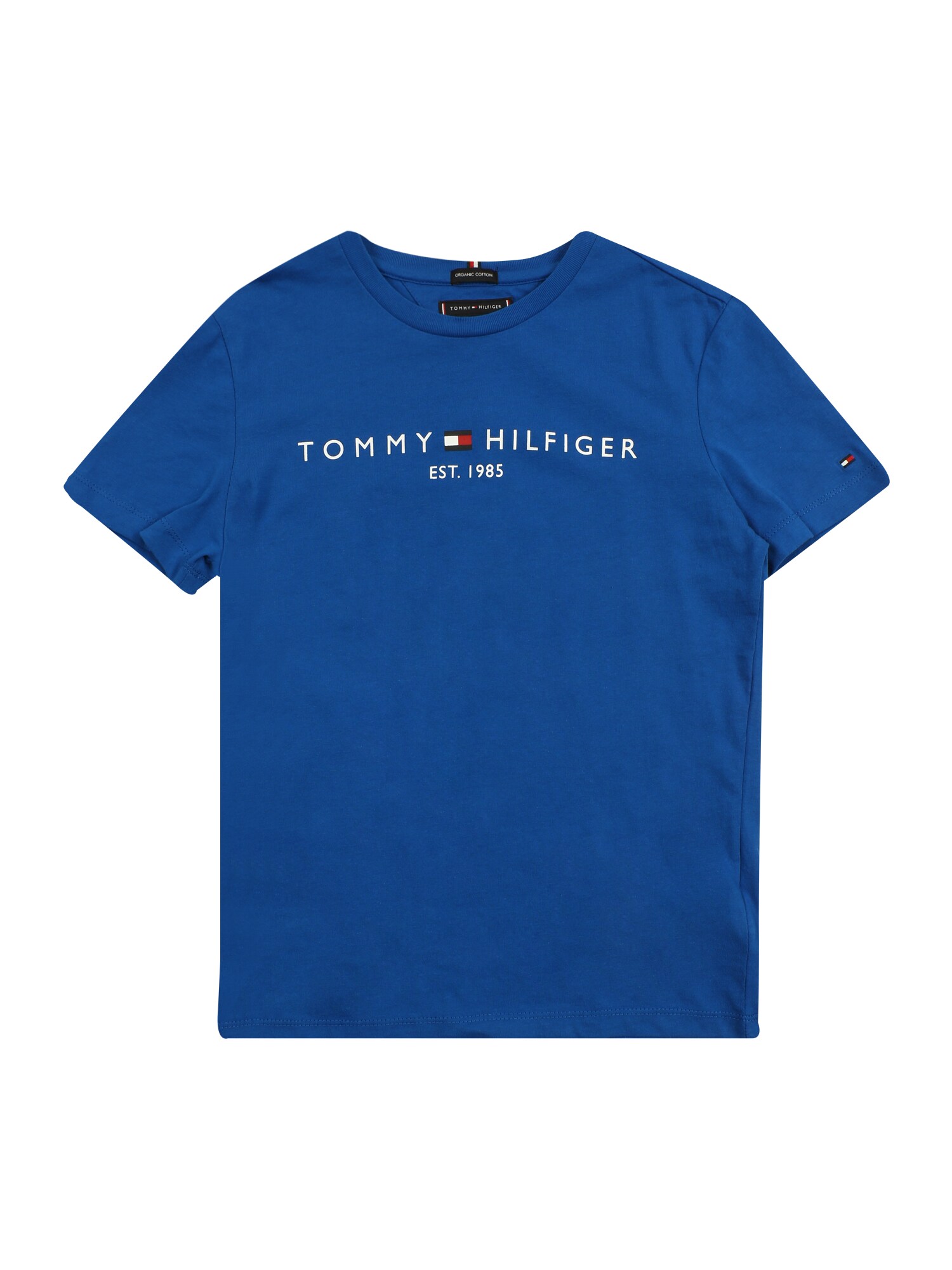 TOMMY HILFIGER Marškinėliai  mėlyna / balta