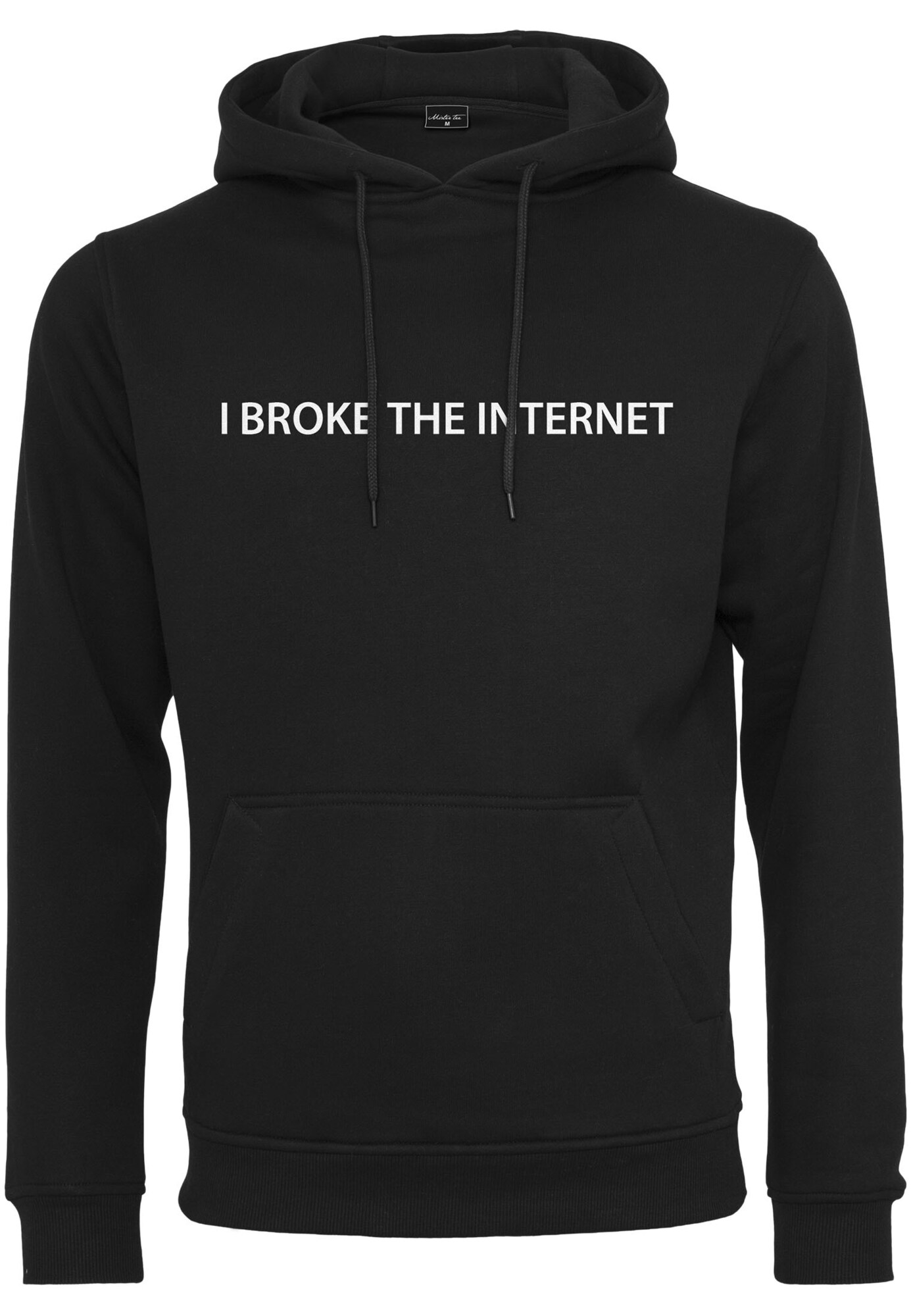 Mister Tee Megztinis be užsegimo 'I Broke The Internet'  juoda / balta
