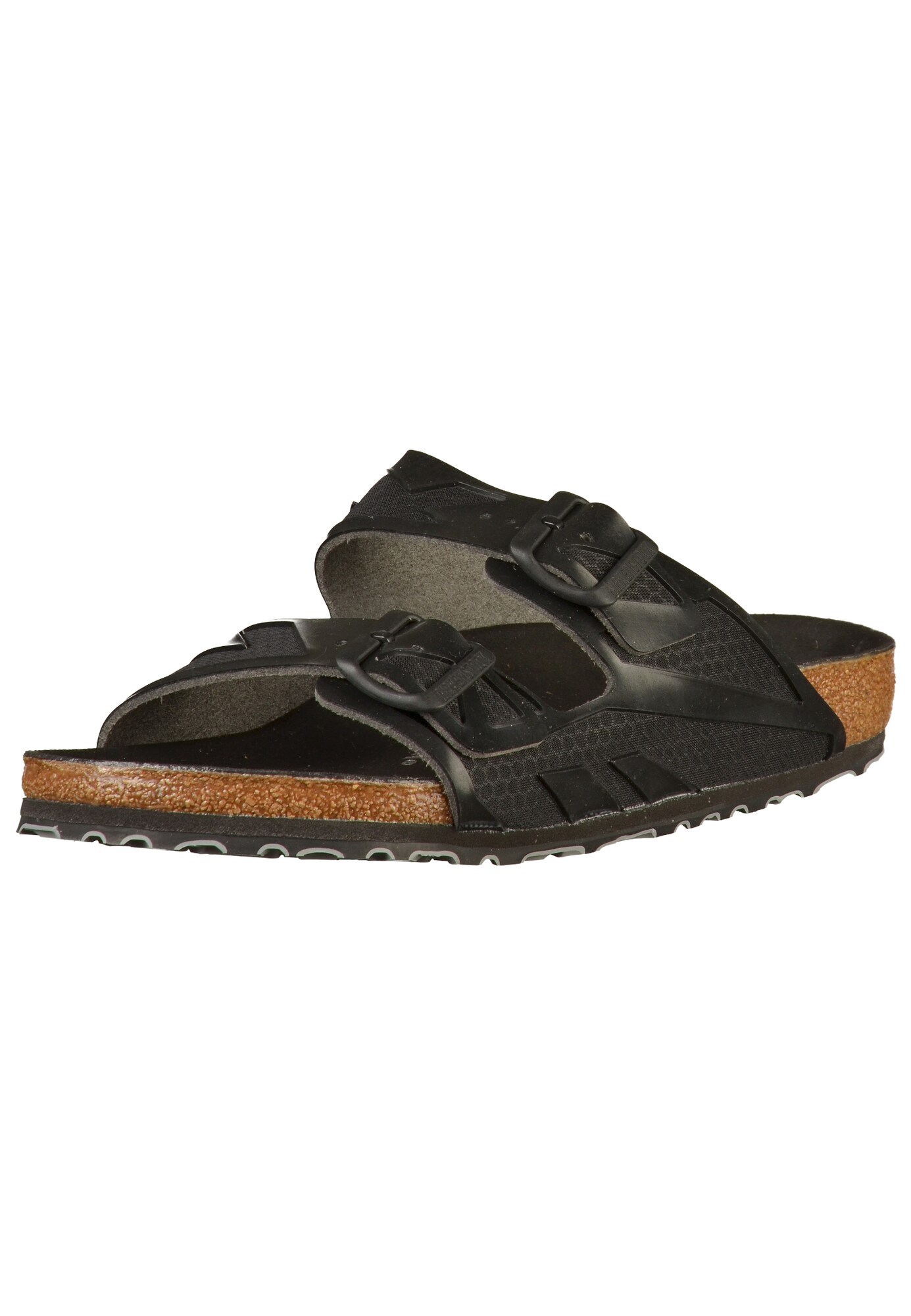 BIRKENSTOCK Pantoletten ''''Arizona Rubberized'''' schwarz