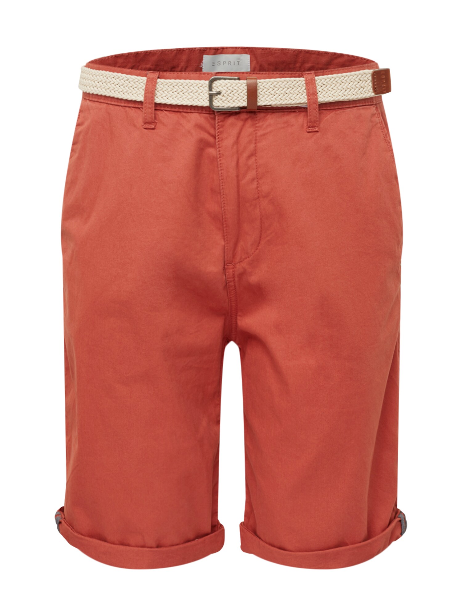 Esprit Heren Chino Basic Twill Sh Oranjerood esprit kopen in de aanbieding