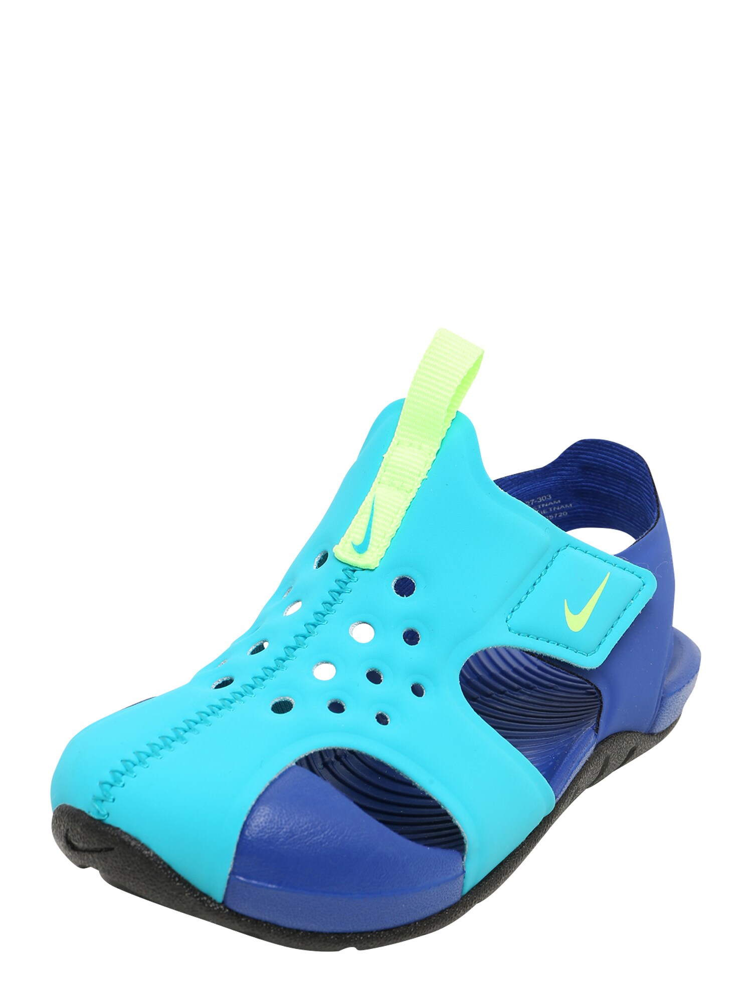 NIKE Sandalai / maudymosi batai 'SUNRAY'  kivių spalva / turkio spalva / mėlyna