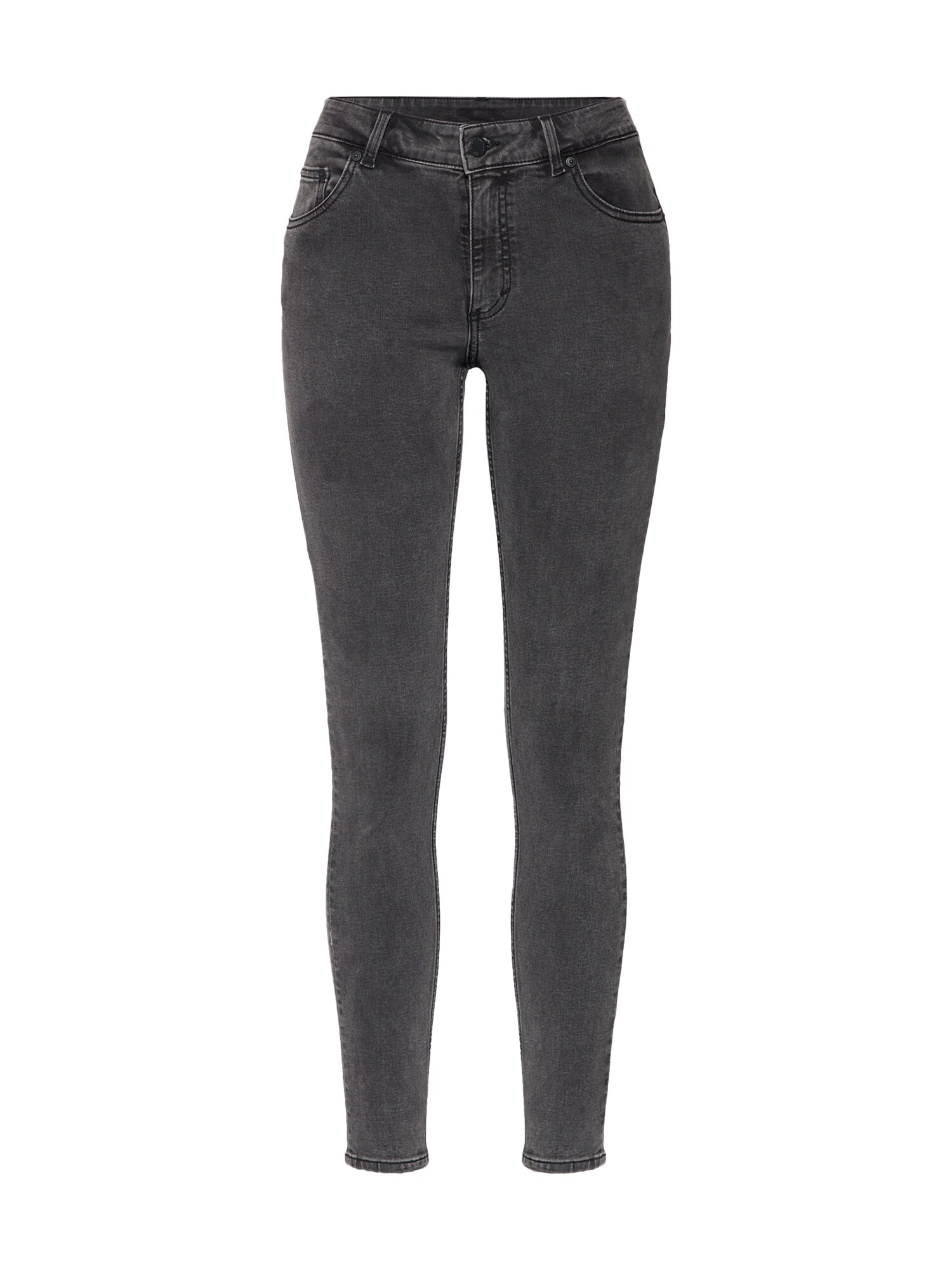 Cheap Monday Dames Jeans Mid Skin Donkergrijs cheap monday kopen in de aanbieding