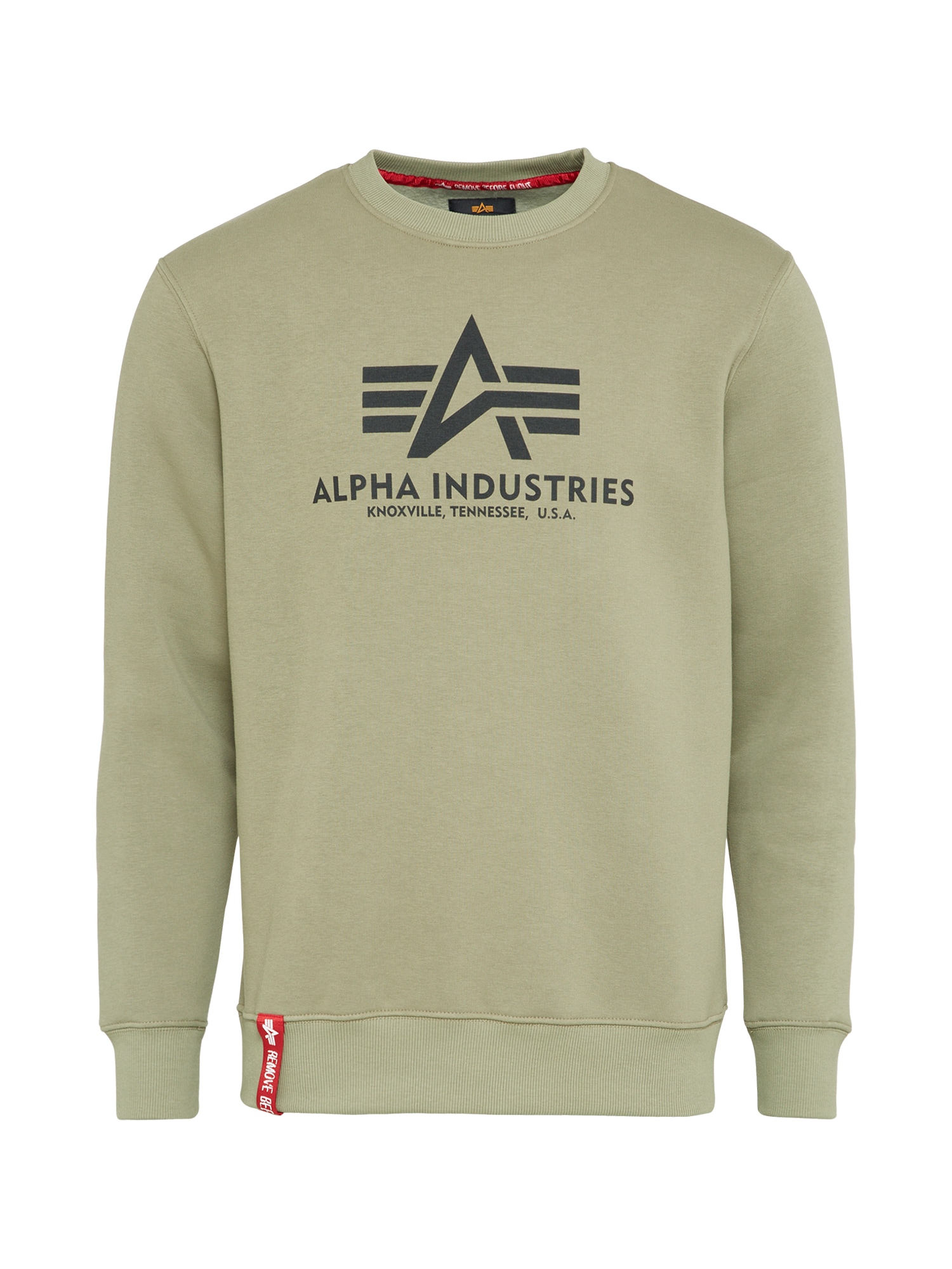ALPHA INDUSTRIES Bluză de molton  pământiu / oliv