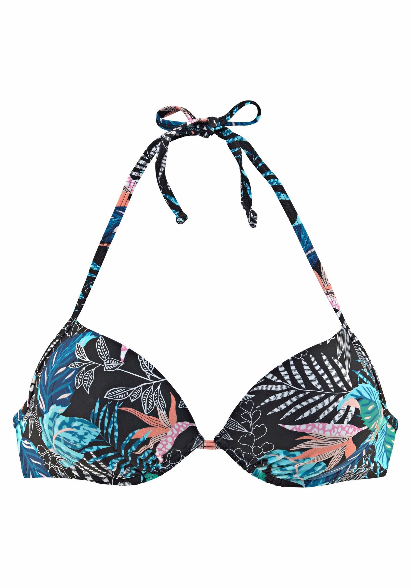 VENICE BEACH Bikinio viršutinė dalis 'Smash'  turkio spalva / juoda
