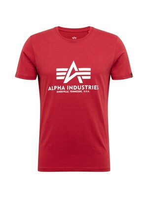 ALPHA INDUSTRIES Camiseta  rojo / blanco