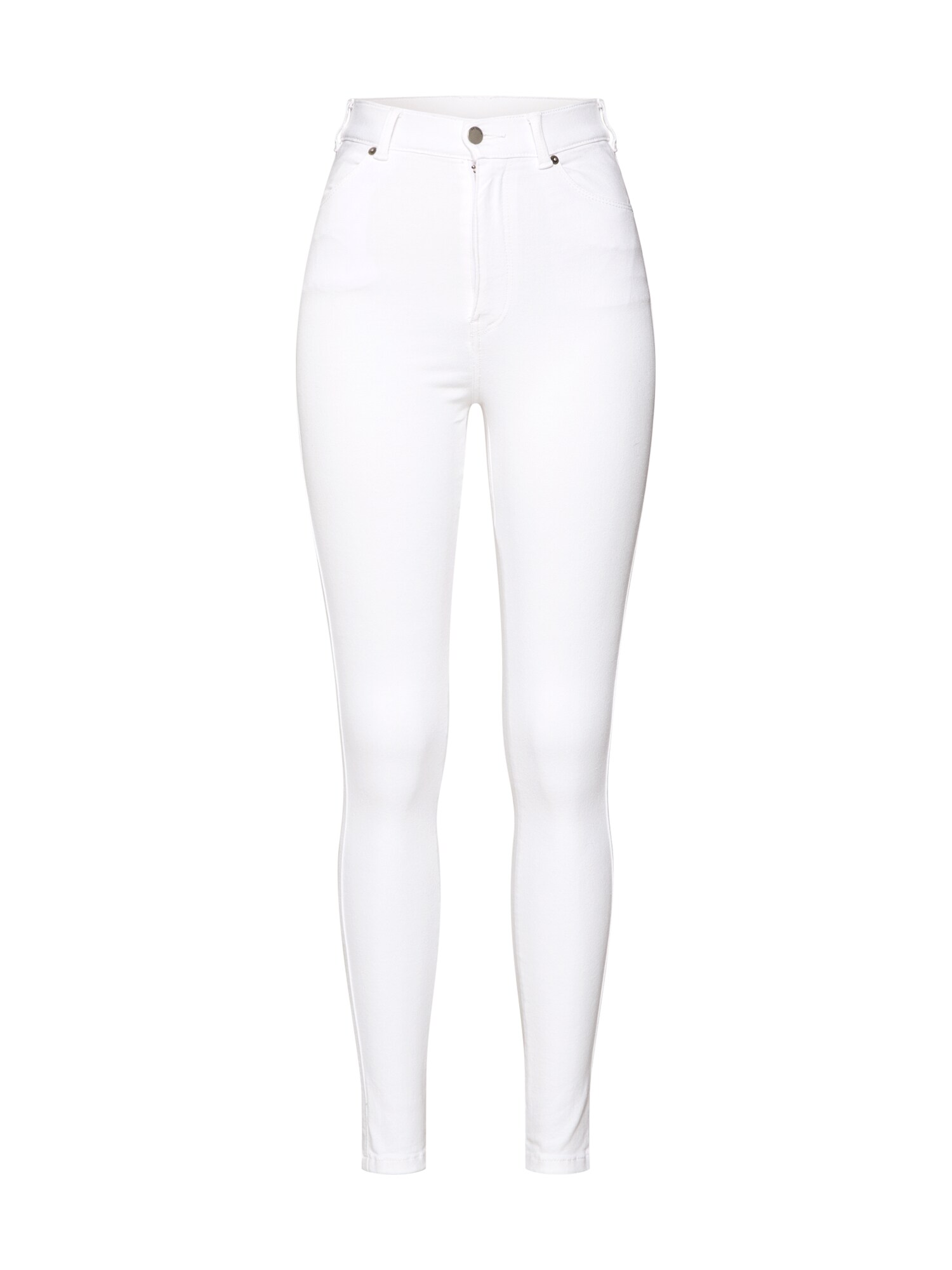 Dr Denim Dames Jeans Moxy Wit dr denim kopen in de aanbieding