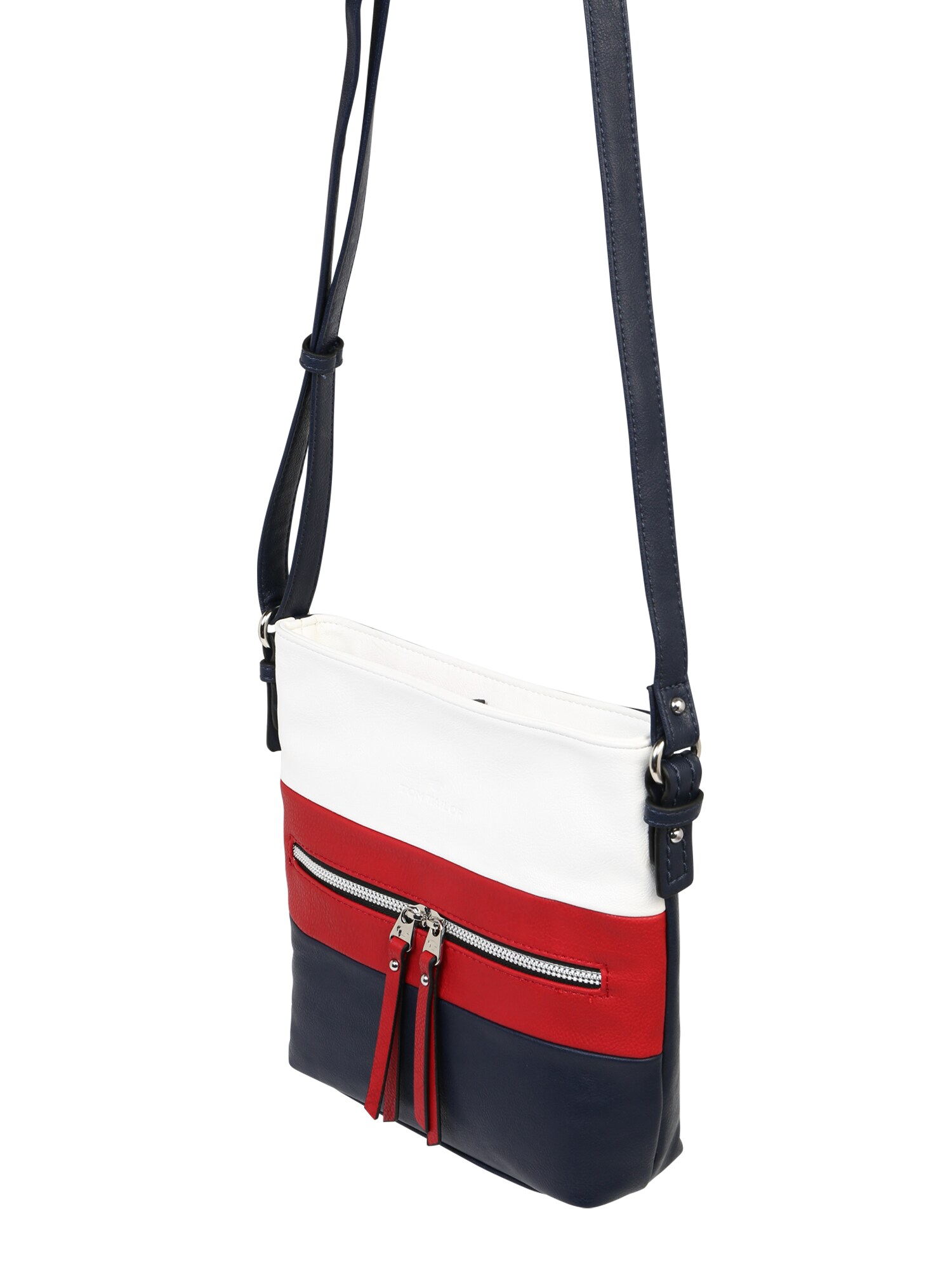 TOM TAILOR Rankinė su ilgu dirželiu 'ELLEN Crossbag'  raudona / mėlyna / balta