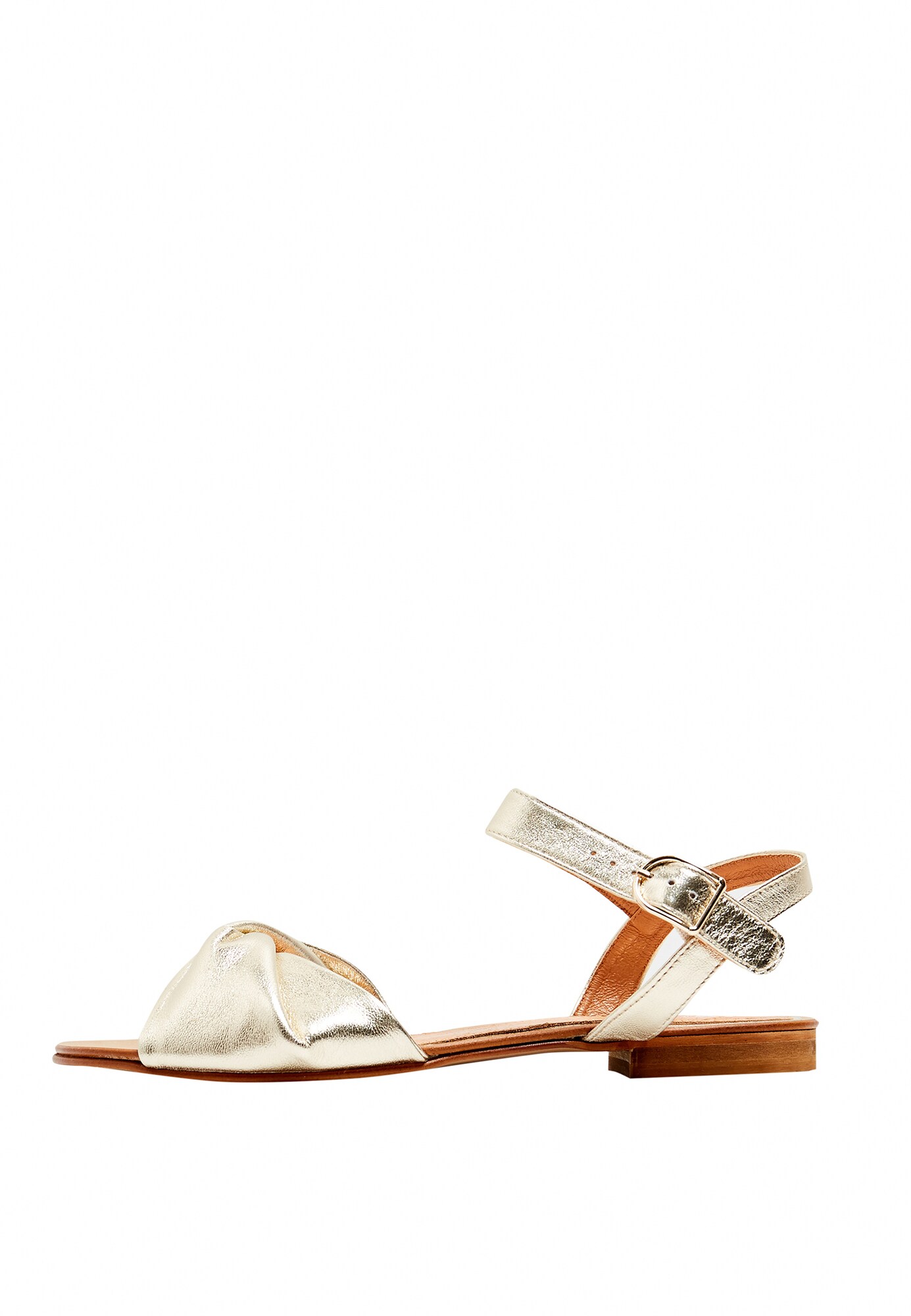 Risa Dames Sandalen Met Riem Goud risa kopen in de aanbieding