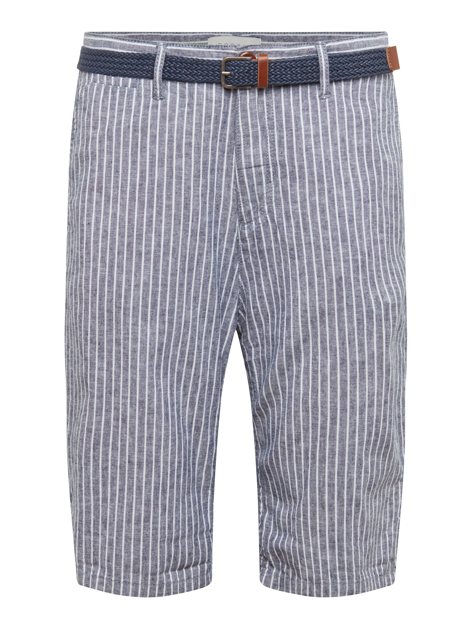 Esprit Heren Chino Co Li Stripe Sh Blauw esprit kopen in de aanbieding