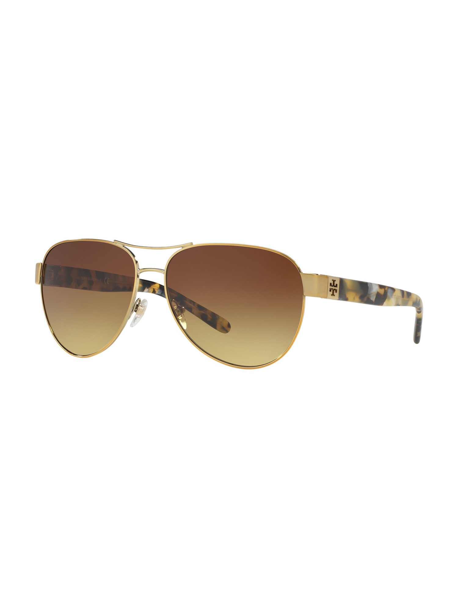 Tory Burch Slnečné okuliare 'TY6051 319313'  námornícka modrá / hnedá / zlatá