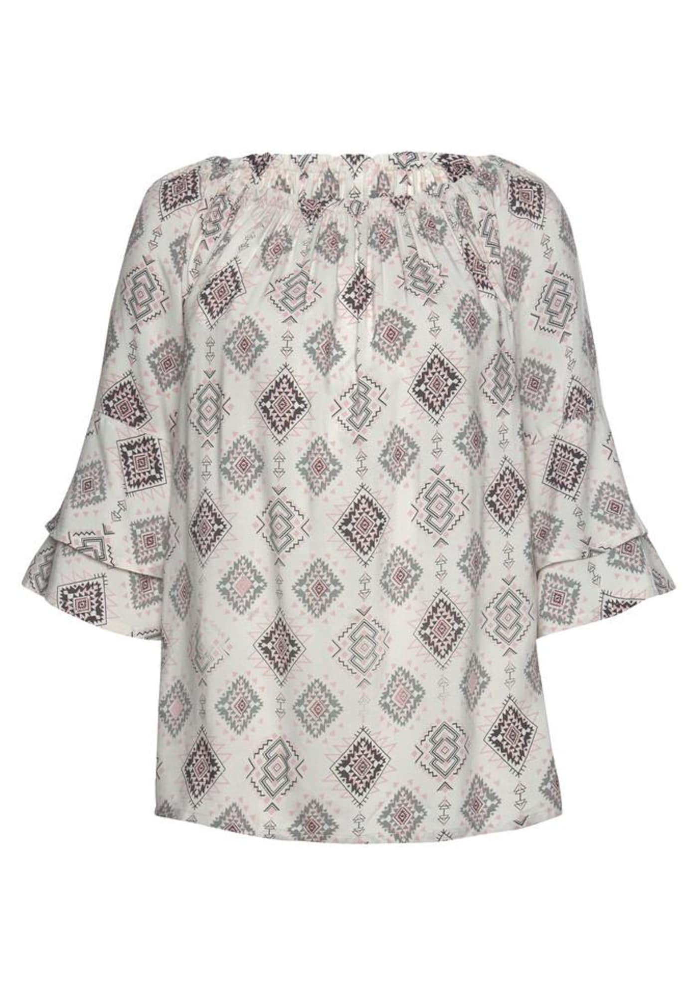 LASCANA Tunica  gri / roz pastel / negru / alb