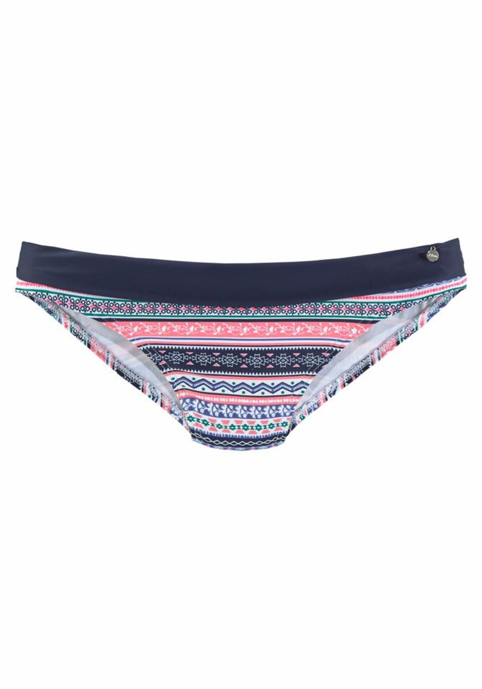 Bikiniunderdel marinblå / turkos / ljusröd