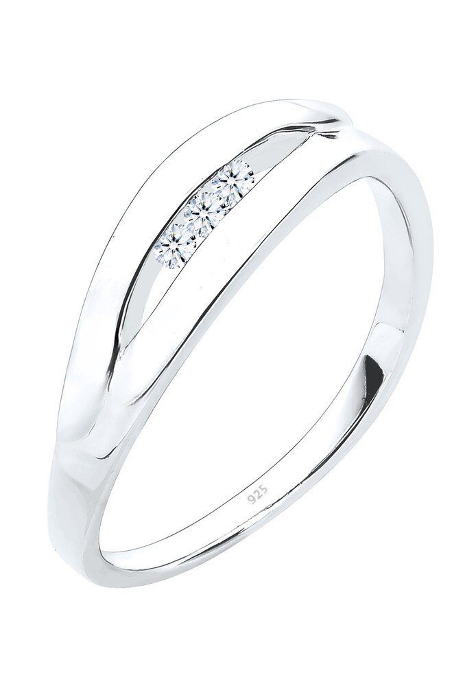 Elli DIAMONDS Ring Damen Größe 54 silber