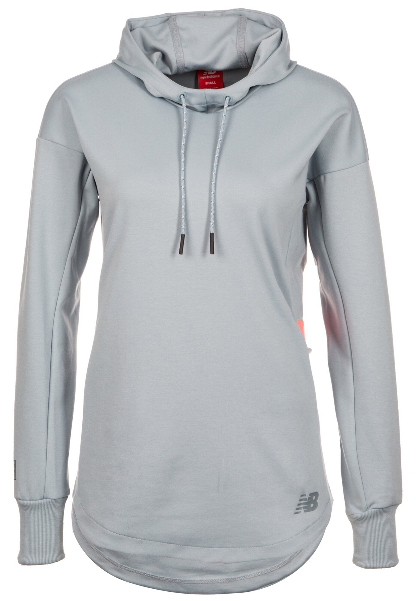 New Balance Dames Sporttrui Athletics Lichtgrijs new balance kopen in de aanbieding