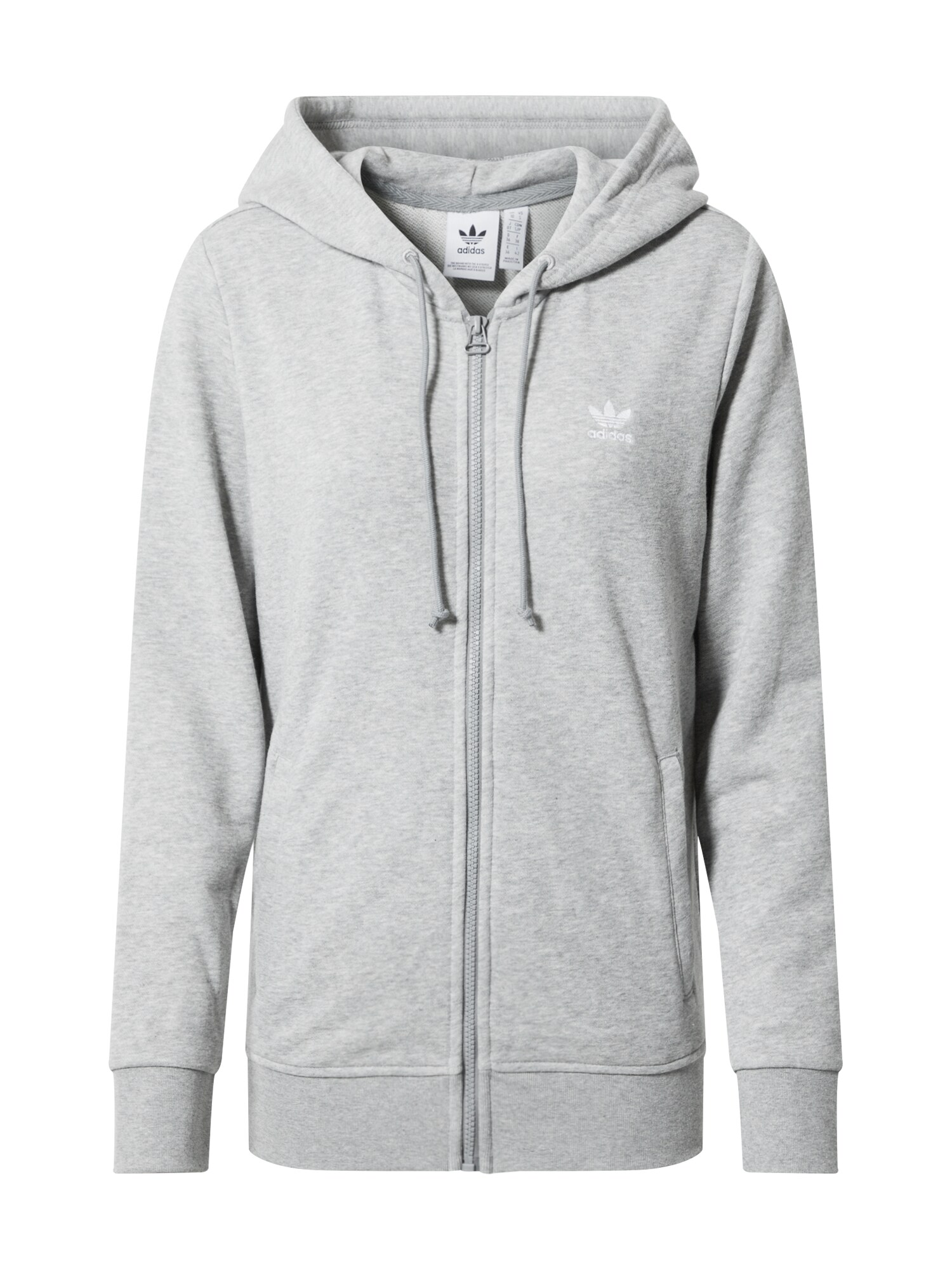 ADIDAS ORIGINALS Džemperis 'TRACK TOP'  šviesiai pilka