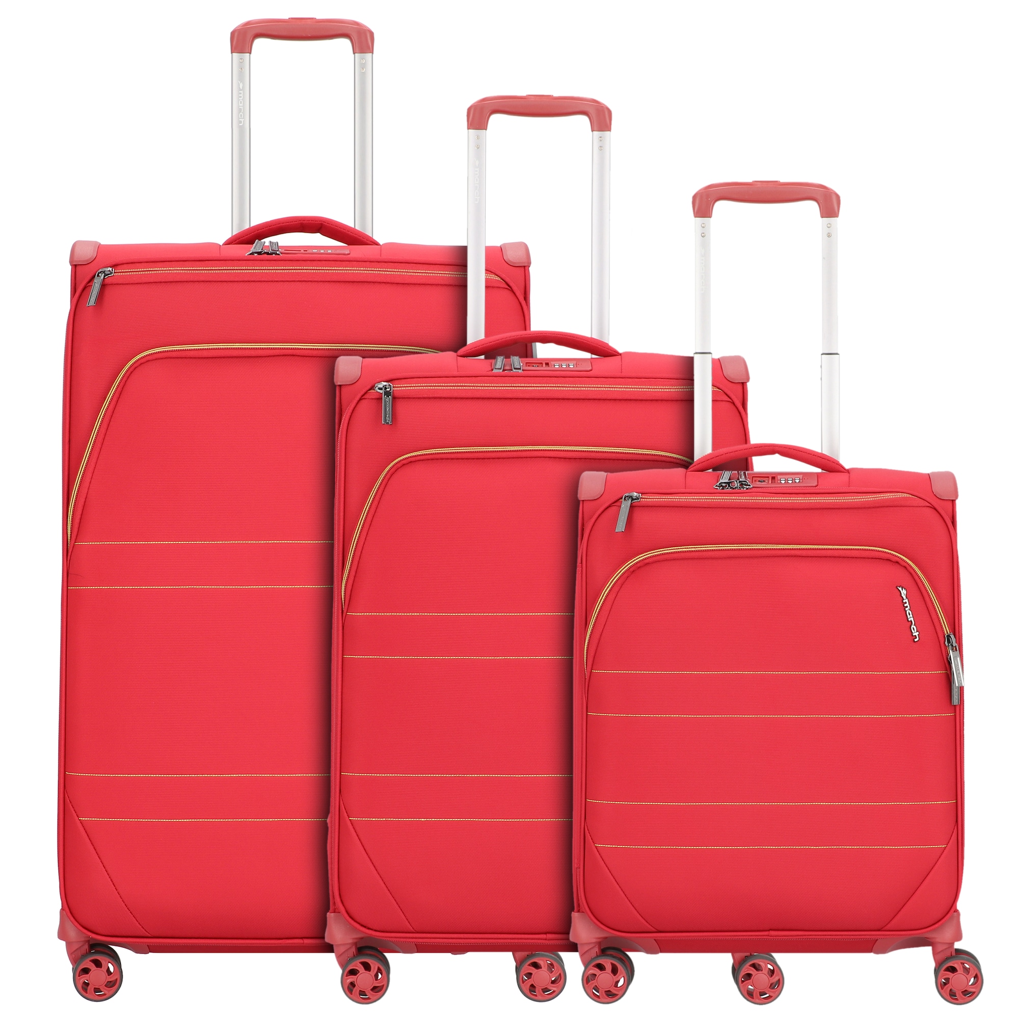March15 Trading Set di valigie 'Marathon'  rosso