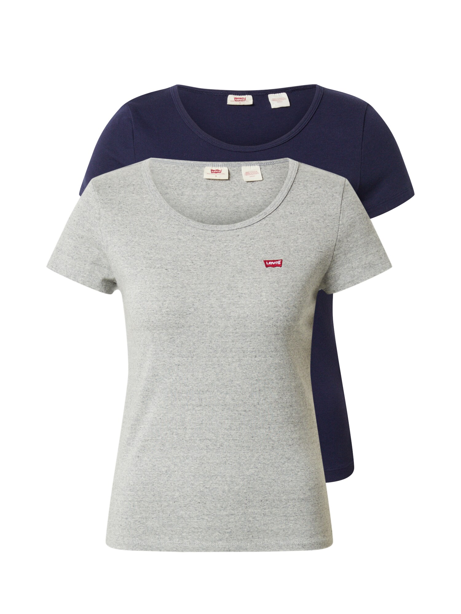 LEVI'S Marškinėliai  tamsiai mėlyna / margai pilka