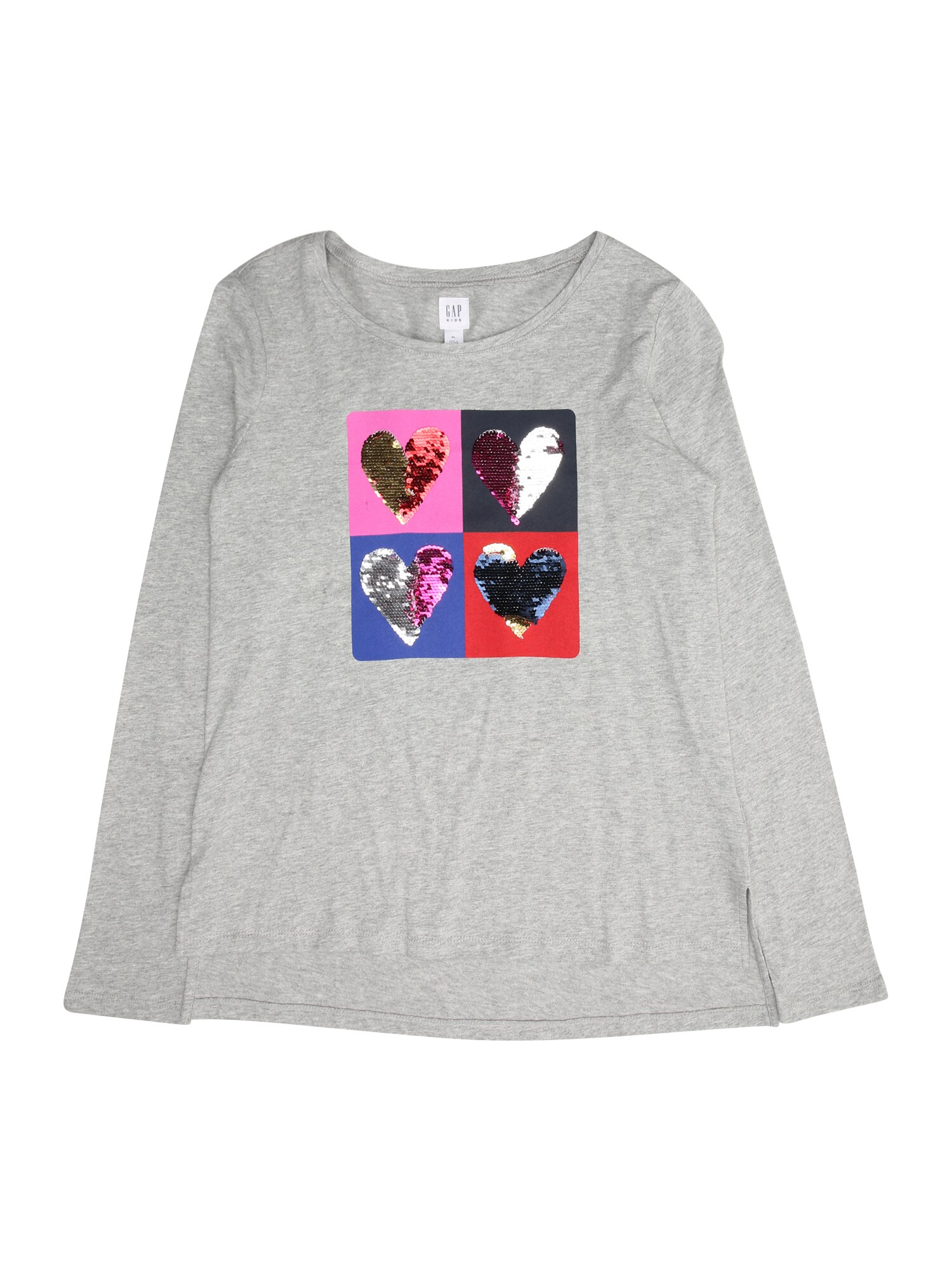 Gap Meisjes Shirt Grijs Gemeleerd Gemengde Kleuren gap kopen in de aanbieding