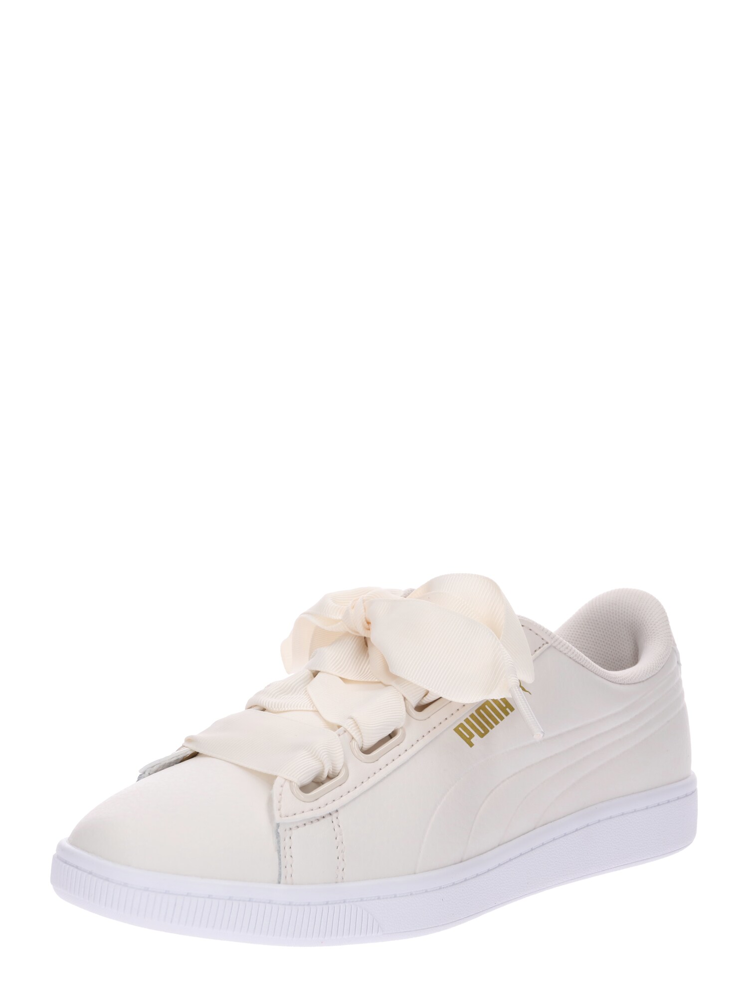 Puma Dames Sneakers Laag Vikky V2 Ribbon Core Beige Wit puma kopen in de aanbieding