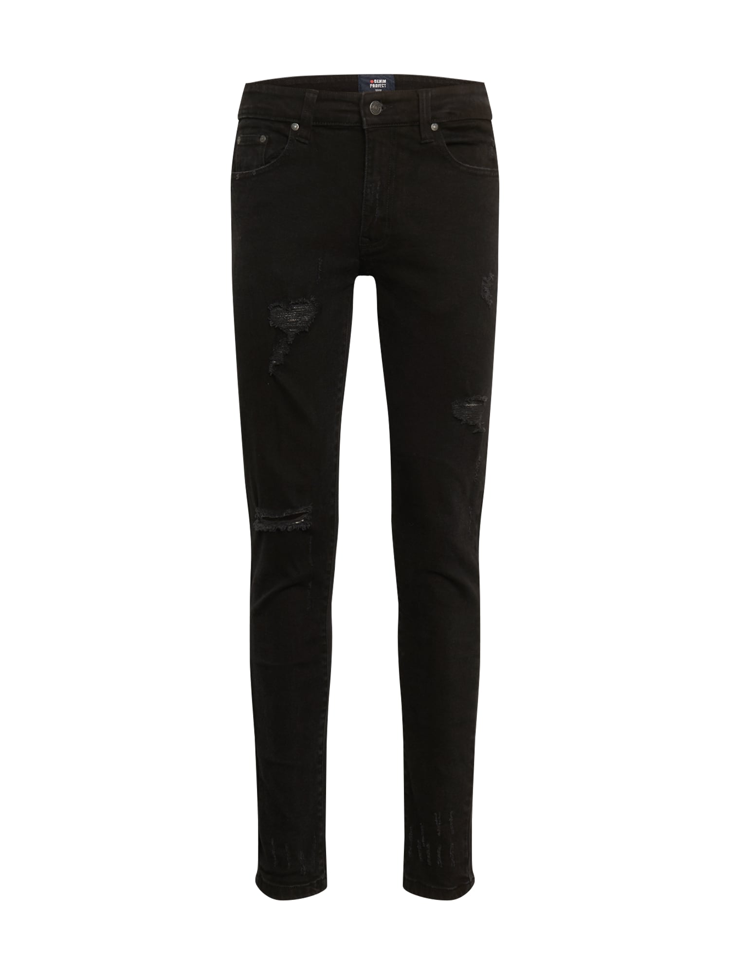 Denim Project Džínsy 'MR. RED'  čierny denim