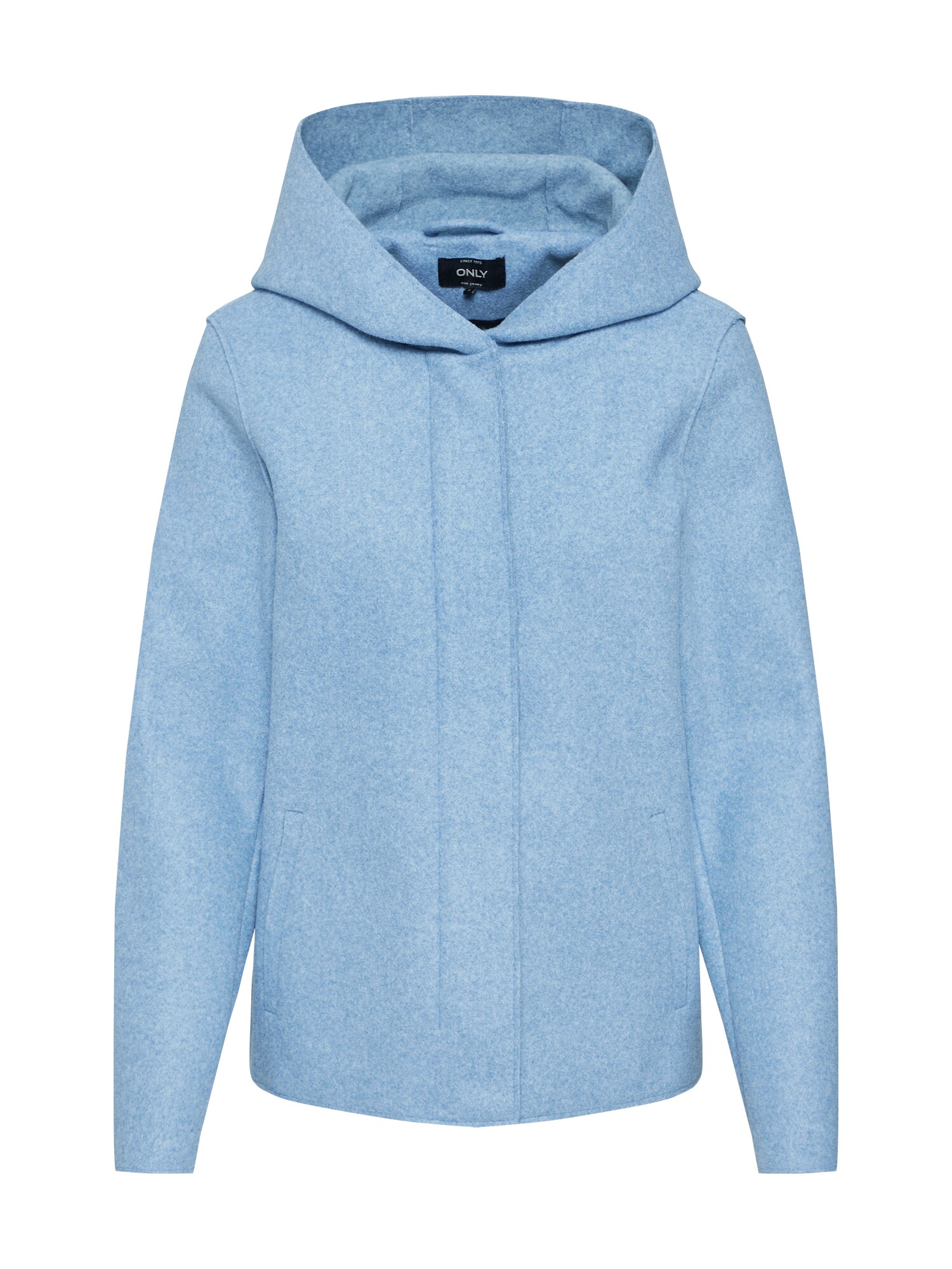 ONLY Demisezoninė striukė 'ONLSIRI BONDED HOOD JACKET'  mėlyna