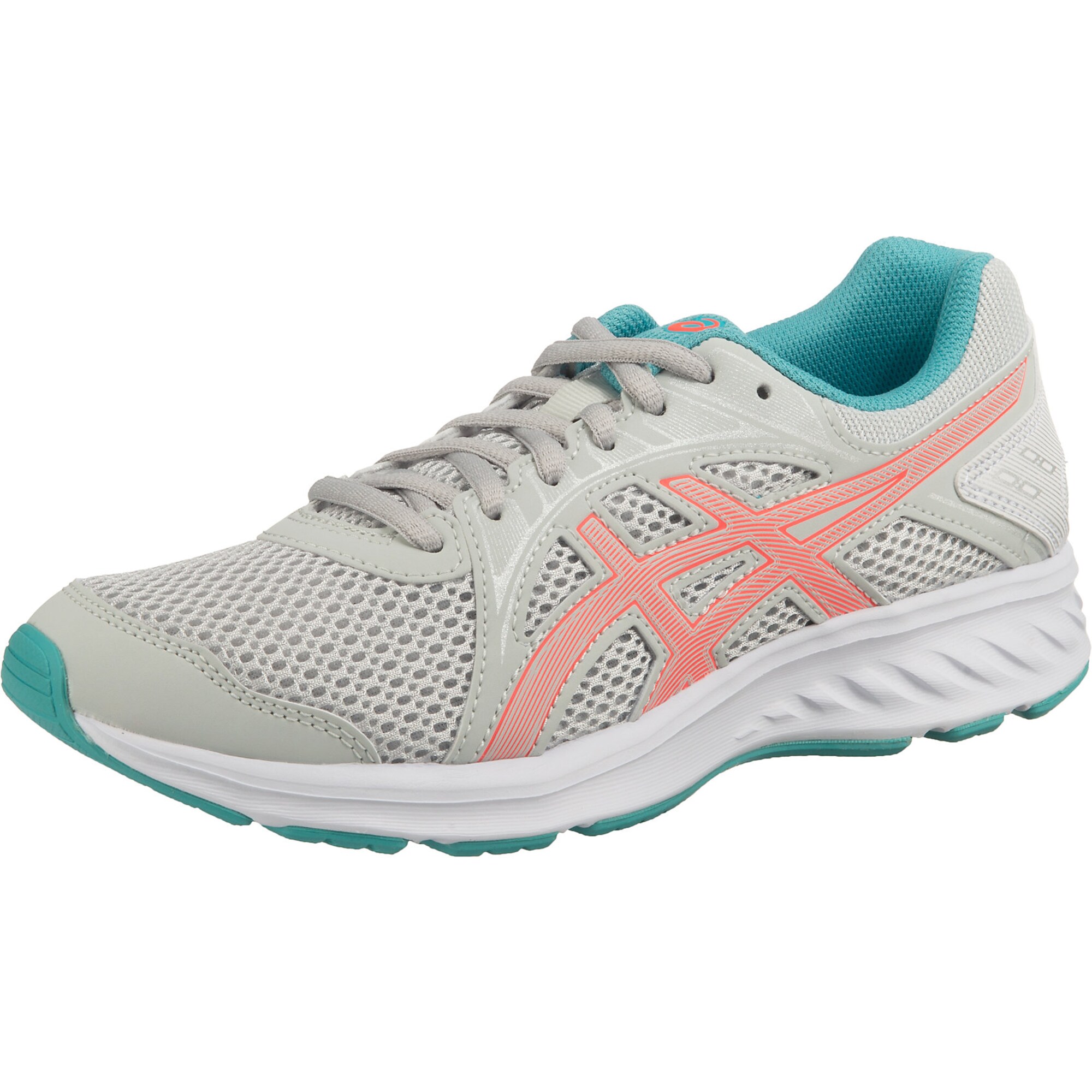 ASICS Bėgimo batai 'Jolt'  šviesiai pilka / lašišų spalva / turkio spalva