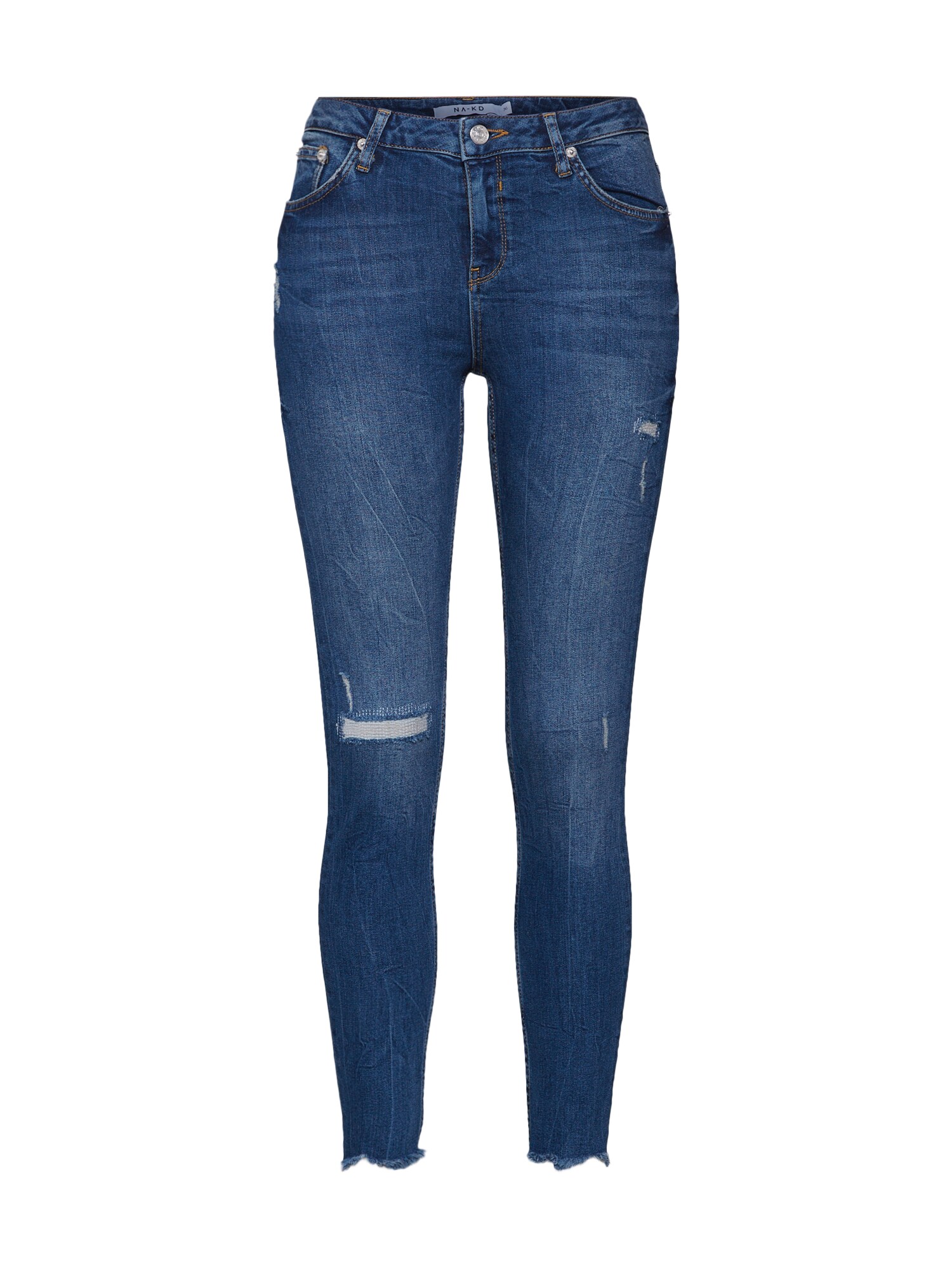 Na-Kd Na Kd Dames Jeans Blauw Denim na-kd kopen in de aanbieding