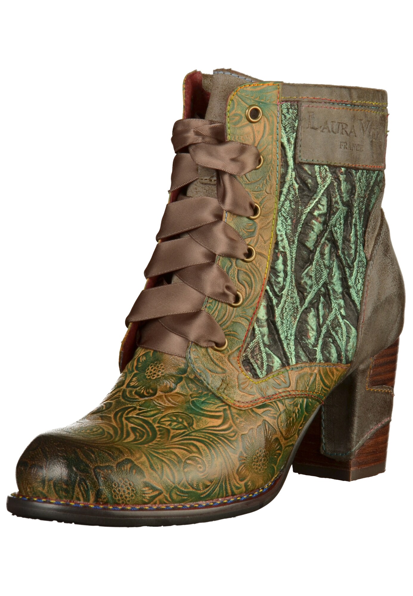 Laura Vita Dames Veterlaarsjes Groen laura vita kopen in de aanbieding