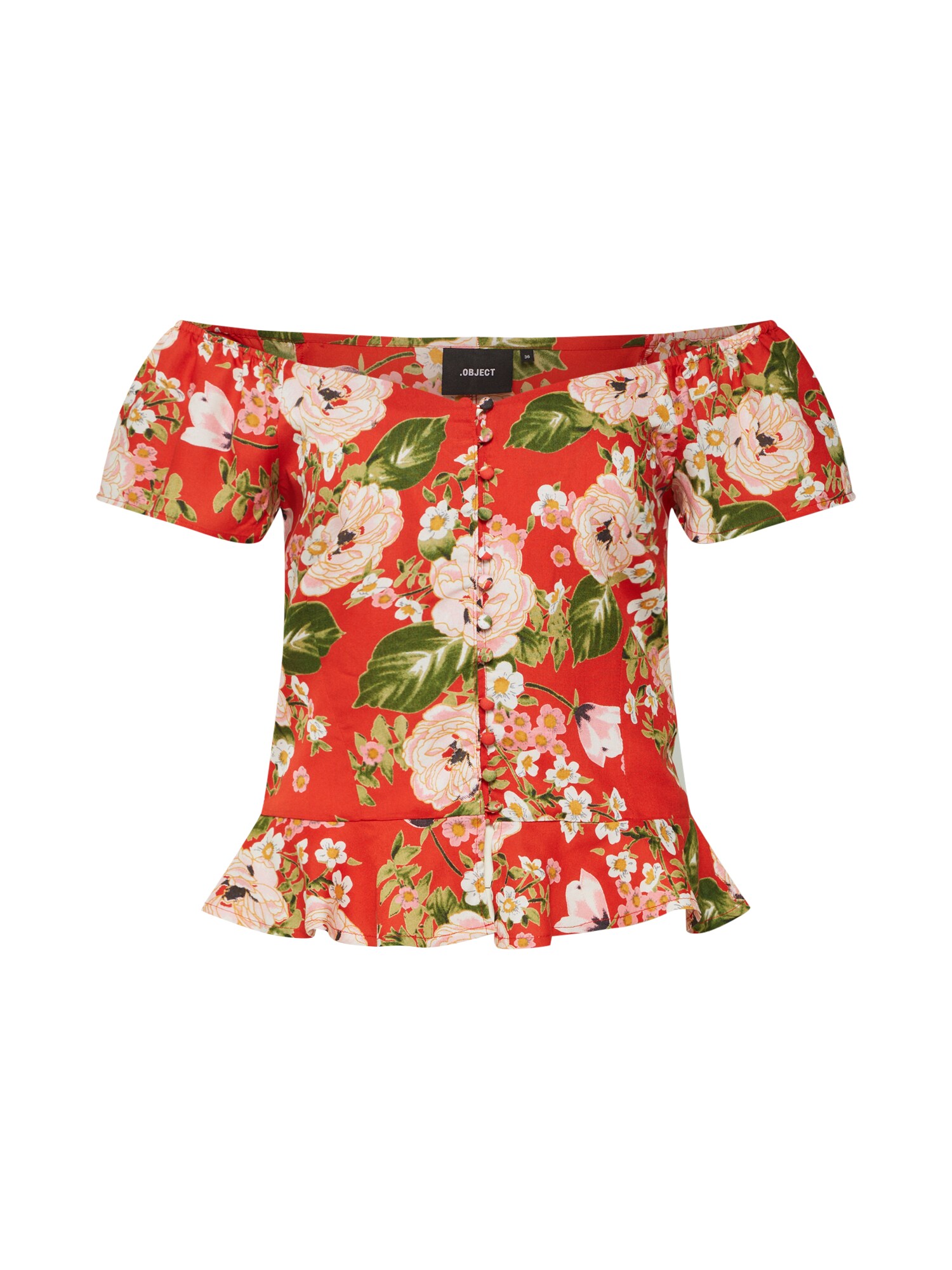 Object Dames Blouse Rood object kopen in de aanbieding