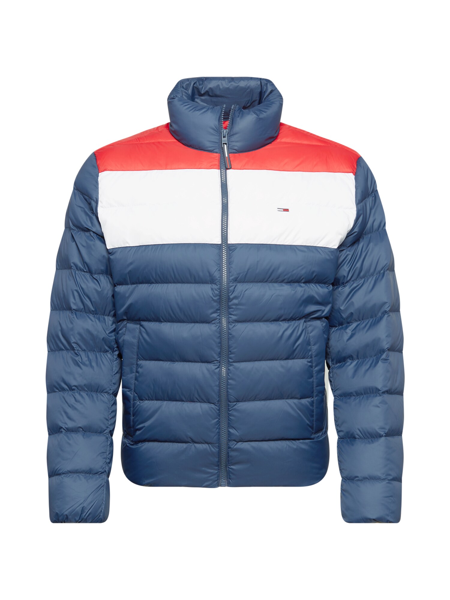 Tommy Jeans Žieminė striukė  raudona / balta / mėlyna