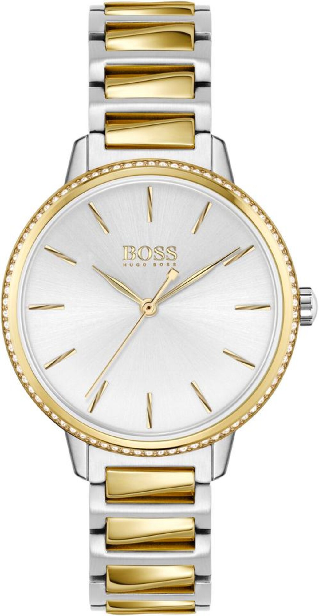 BOSS Analoginis (įprastinio dizaino) laikrodis 'SIGNATURE'  sidabrinė / auksas / balta