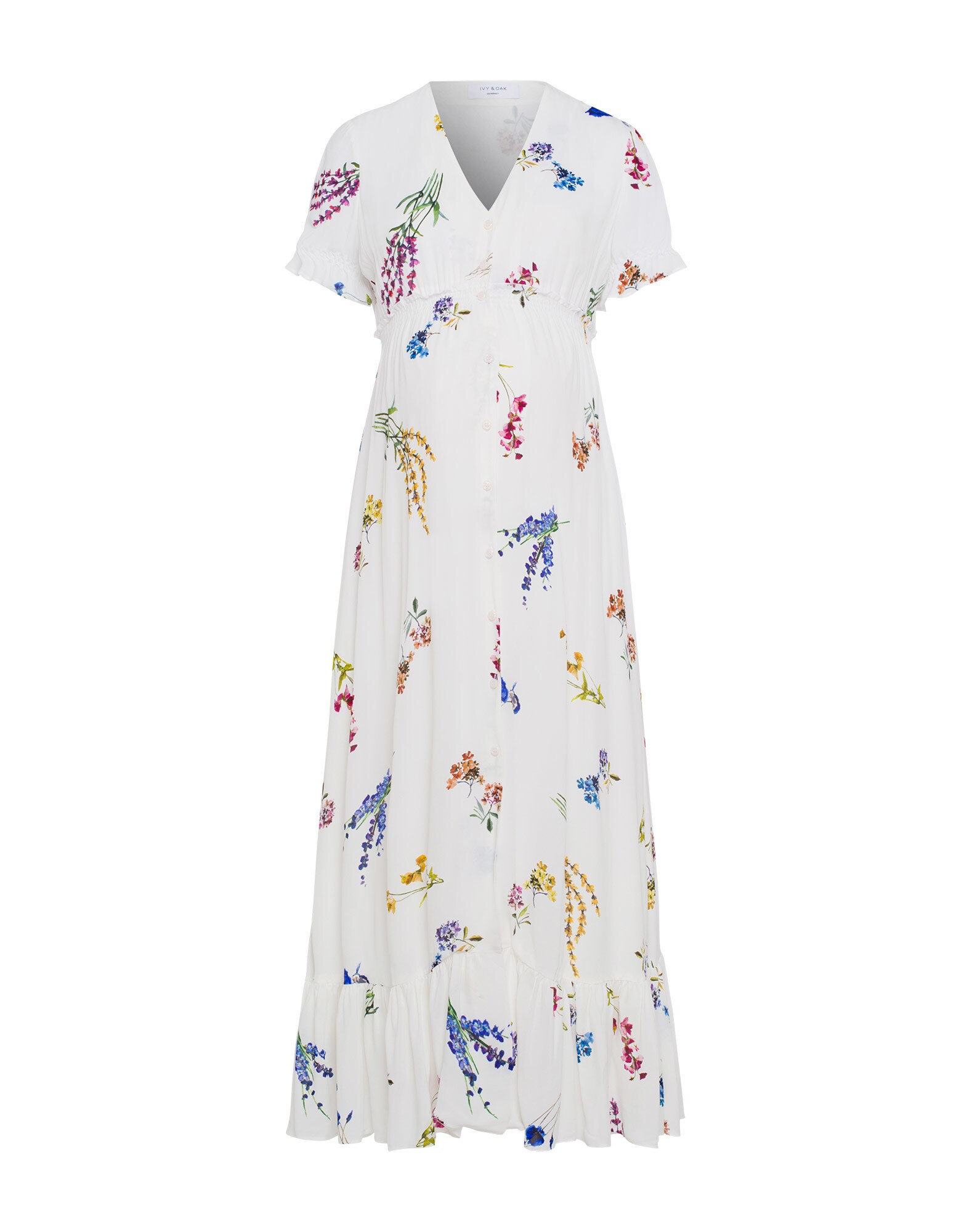 Ivy Oak Dames Jurk Gemengde Kleuren Wit ivy oak kopen in de aanbieding