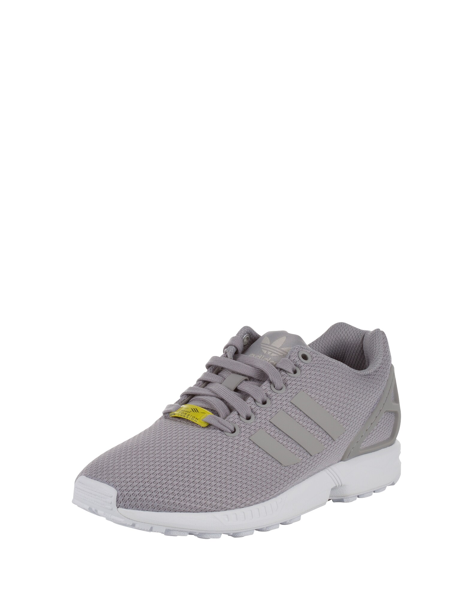 ADIDAS ORIGINALS Sportbačiai be auliuko 'ZX Flux'  pilka / geltona / balta