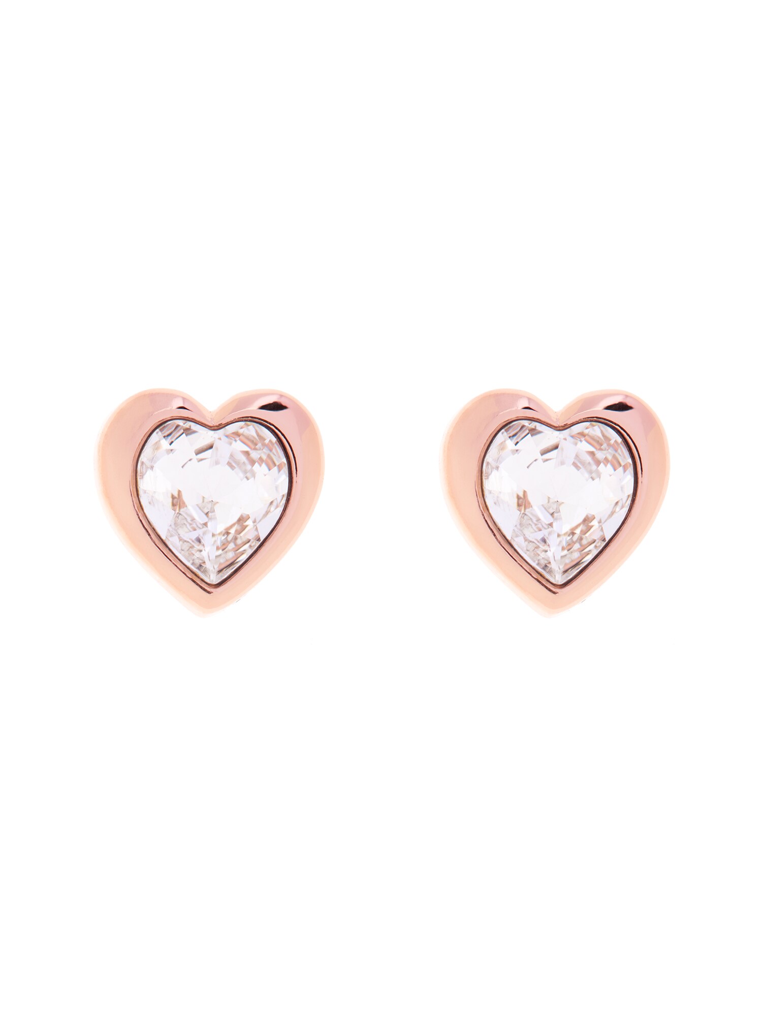 Ted Baker Cercei HAN: CRYSTAL HEART EARRING  auriu - roz