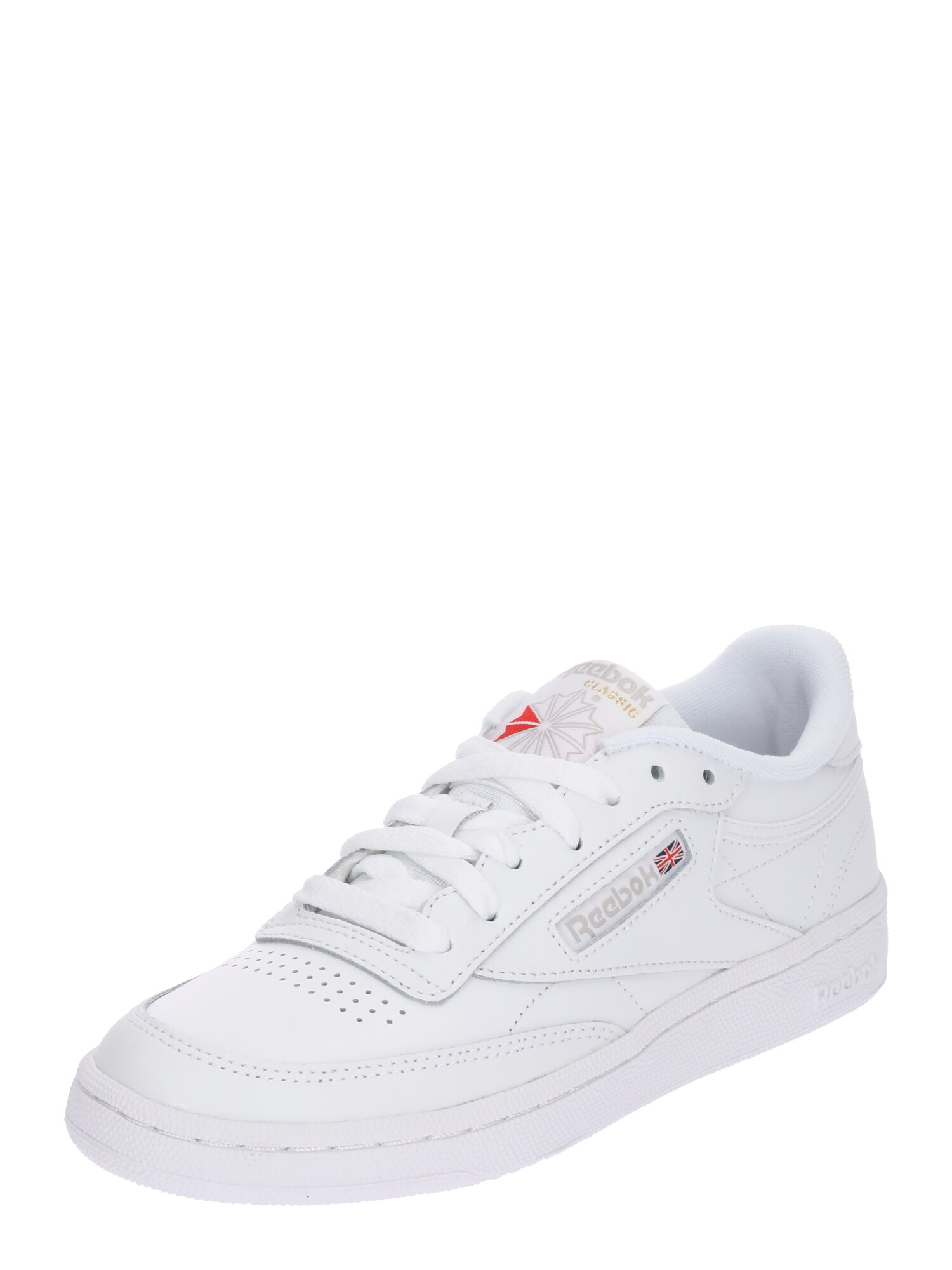 Reebok Nízke tenisky 'Club C 85'  sivá / červená / biela