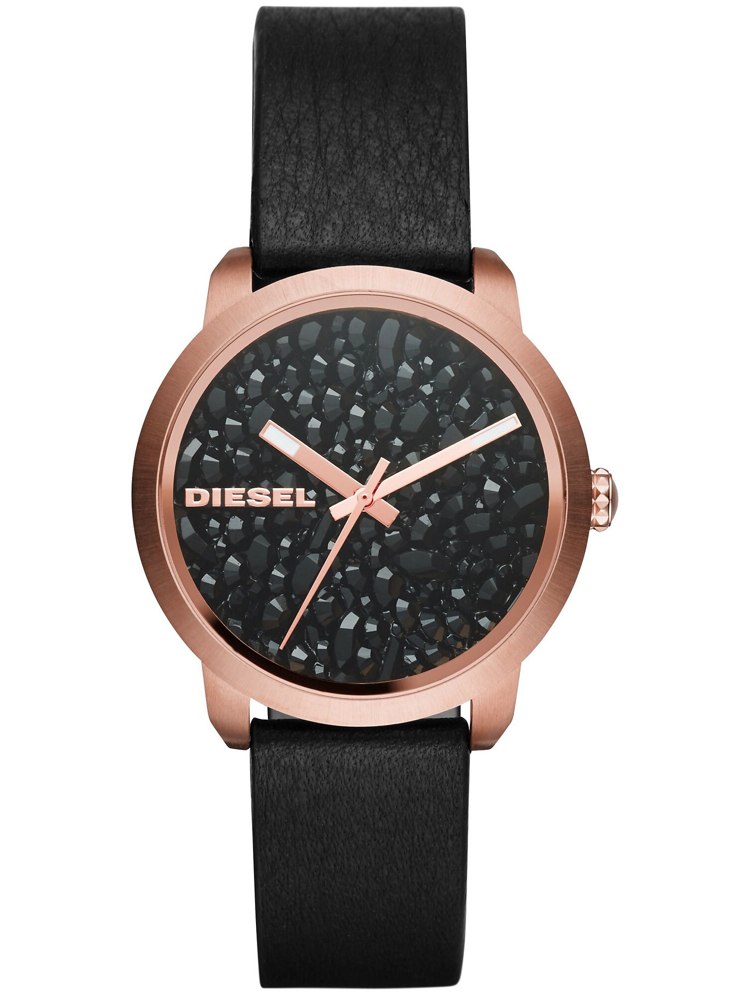 DIESEL Analoginis (įprastinio dizaino) laikrodis 'FLARE'  rožinio aukso spalva / juoda