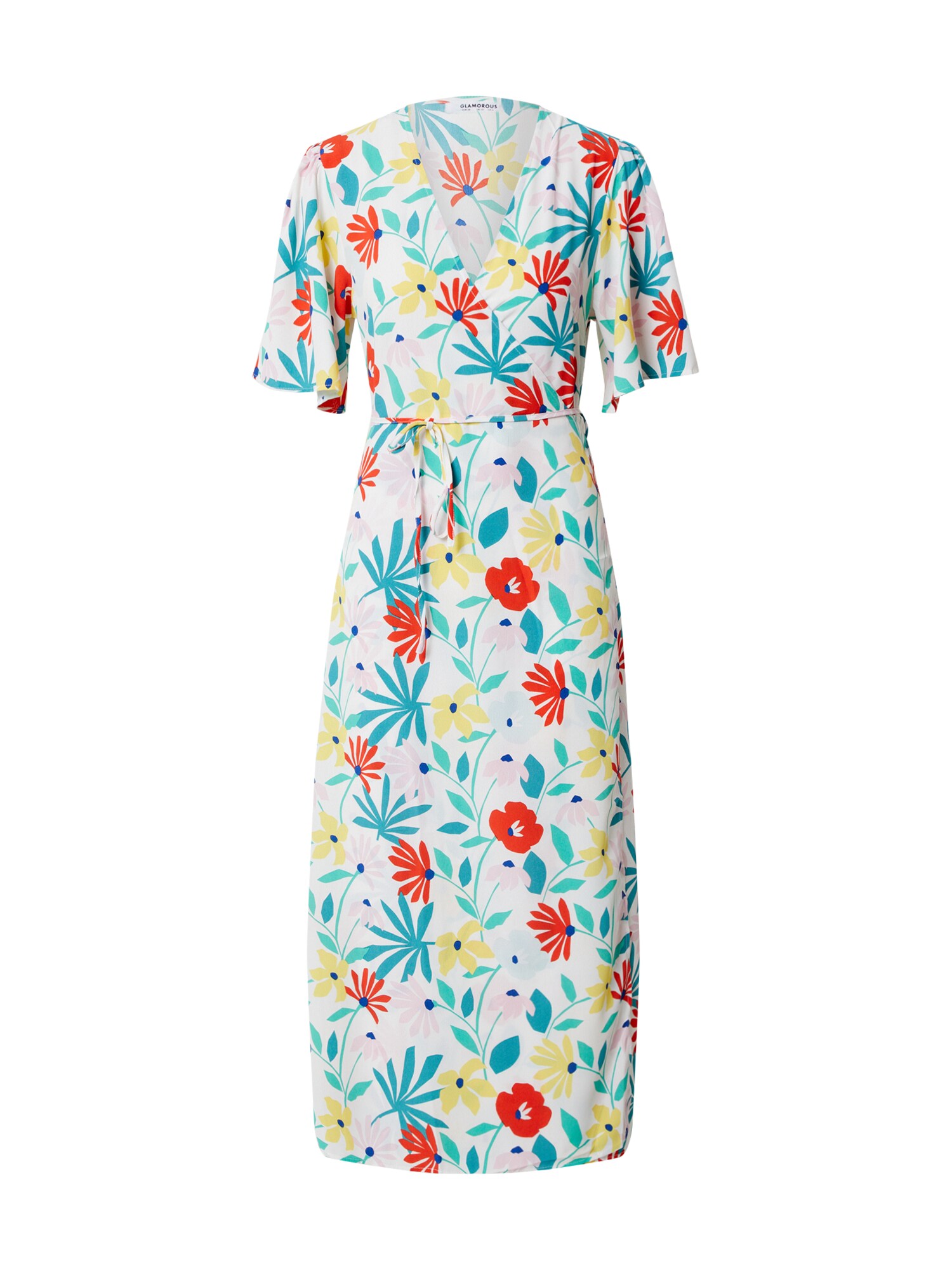 GLAMOROUS Suknelė 'LADIES DRESS'  šviesiai raudona / pastelinė geltona / balta / žalia