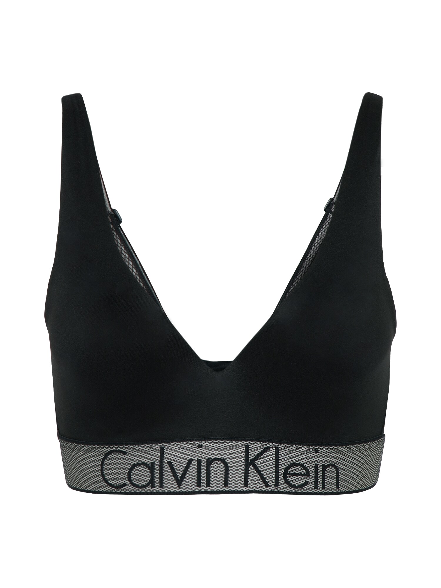 Calvin Klein Underwear Liemenėlė 'PLUNGE'  juoda / pilka