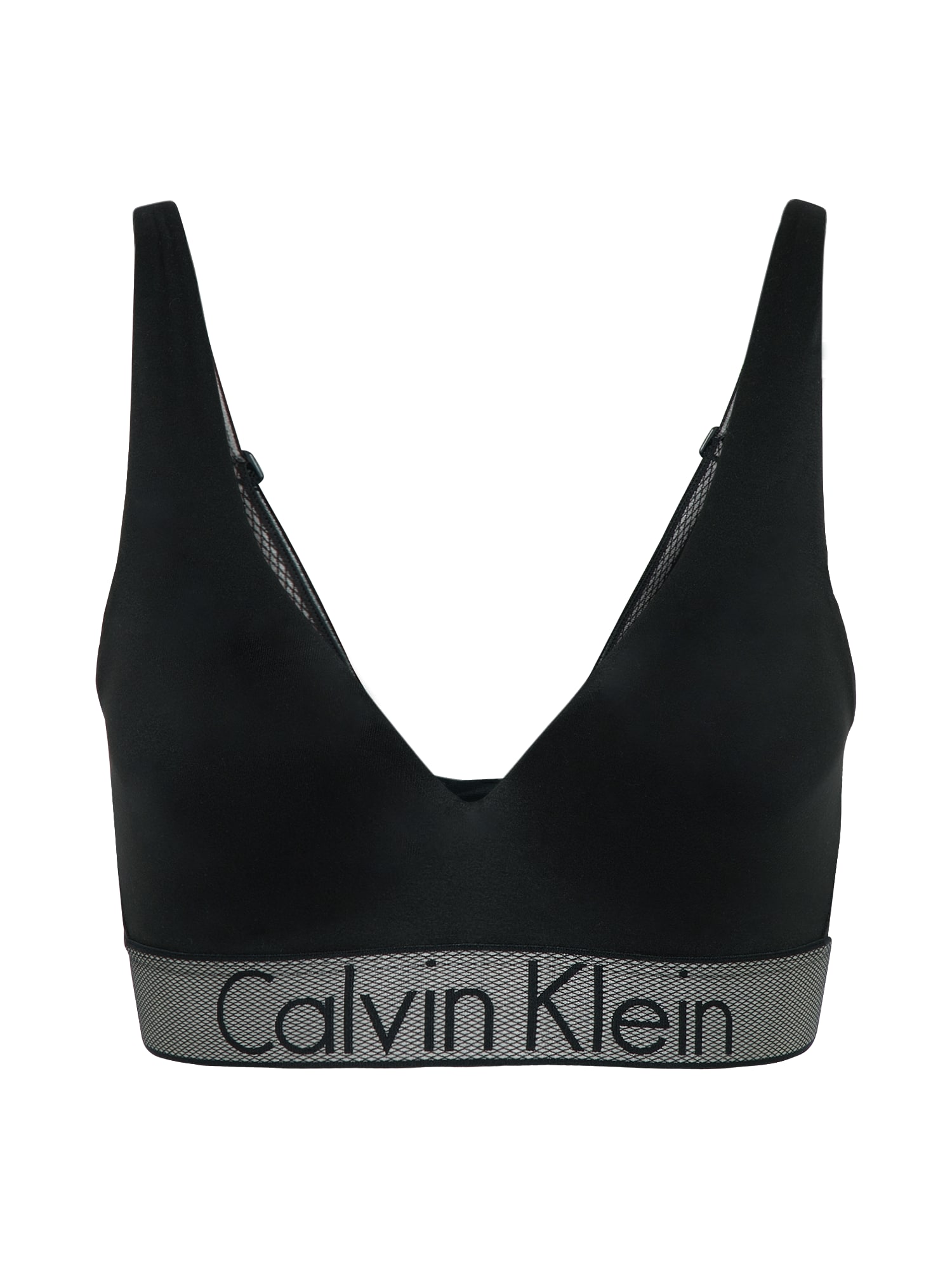 Calvin Klein Underwear Liemenėlė 'PLUNGE' pilka / juoda