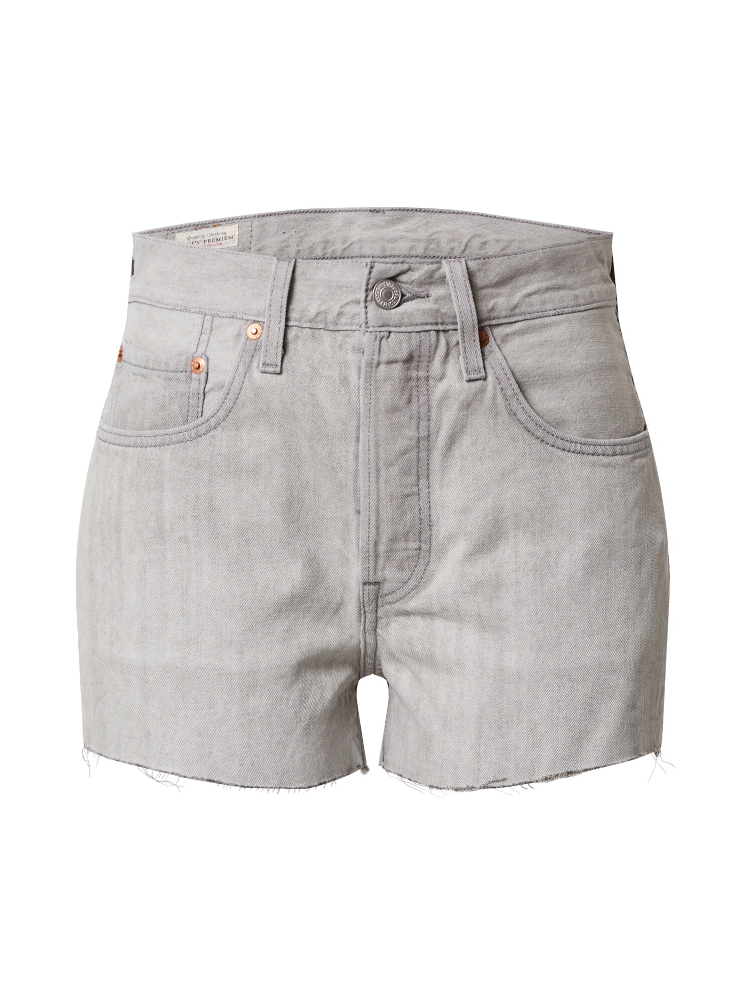 LEVI'S Дънки '501® HIGH RISE SHORT'  сив деним