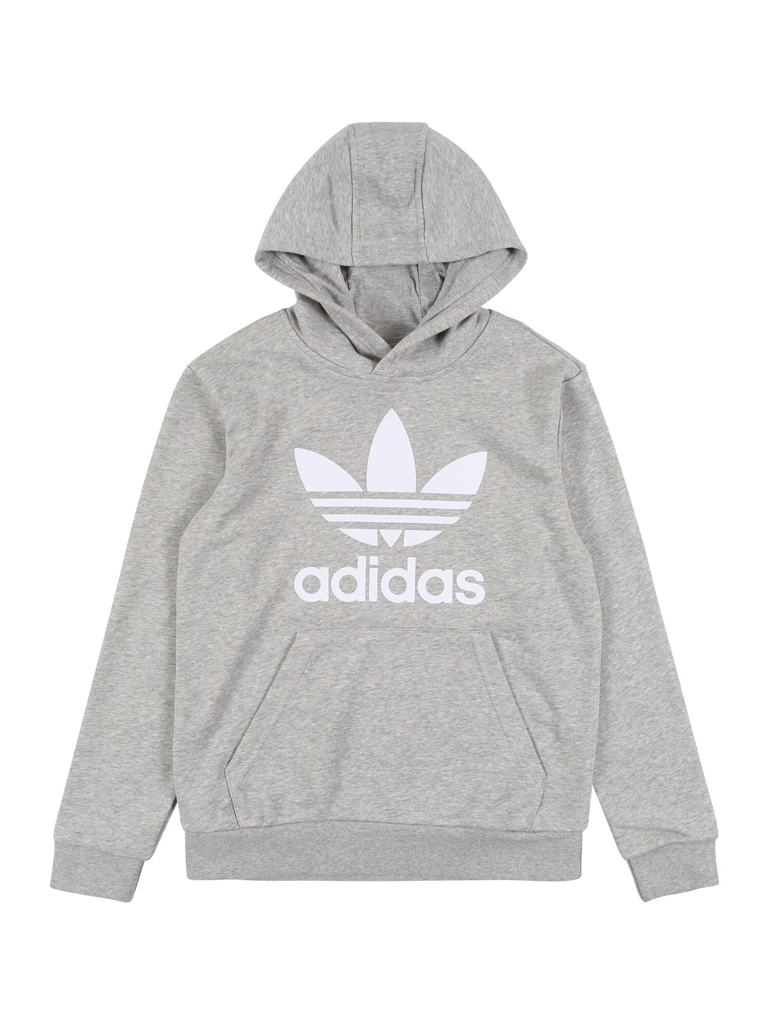 ADIDAS ORIGINALS Megztinis be užsegimo 'Trefoil'  balta / margai pilka