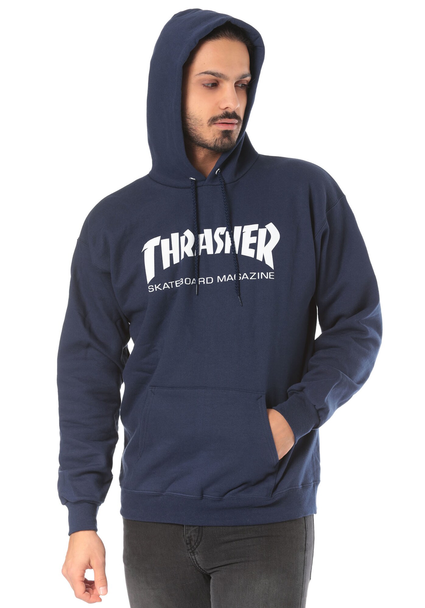 THRASHER Camiseta deportiva 'Skate Mag'  azul oscuro / blanco – imagen 4