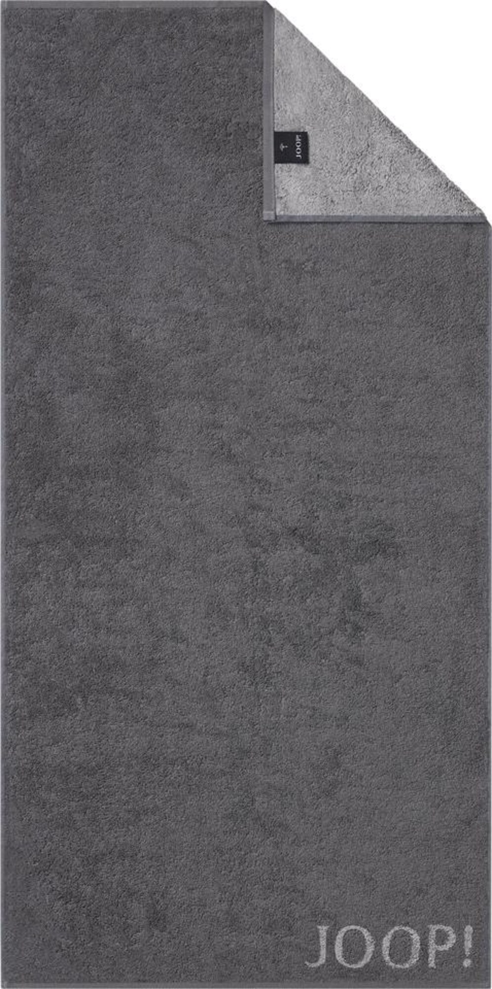 JOOP! Toalla 'Doubleface'  gris / gris oscuro – imagen 3