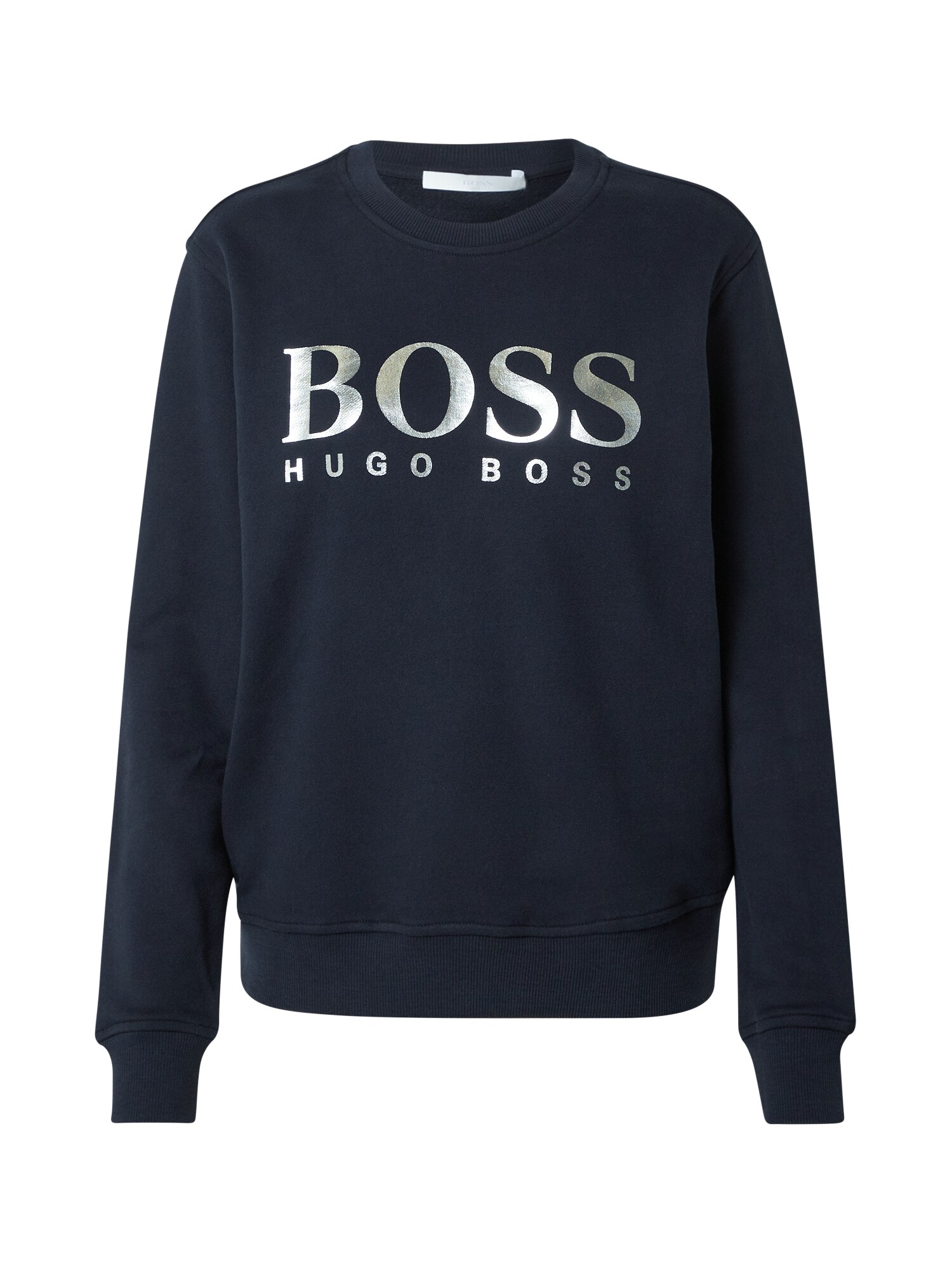 BOSS Megztinis be užsegimo 'Elaboss'  sidabrinė / nakties mėlyna