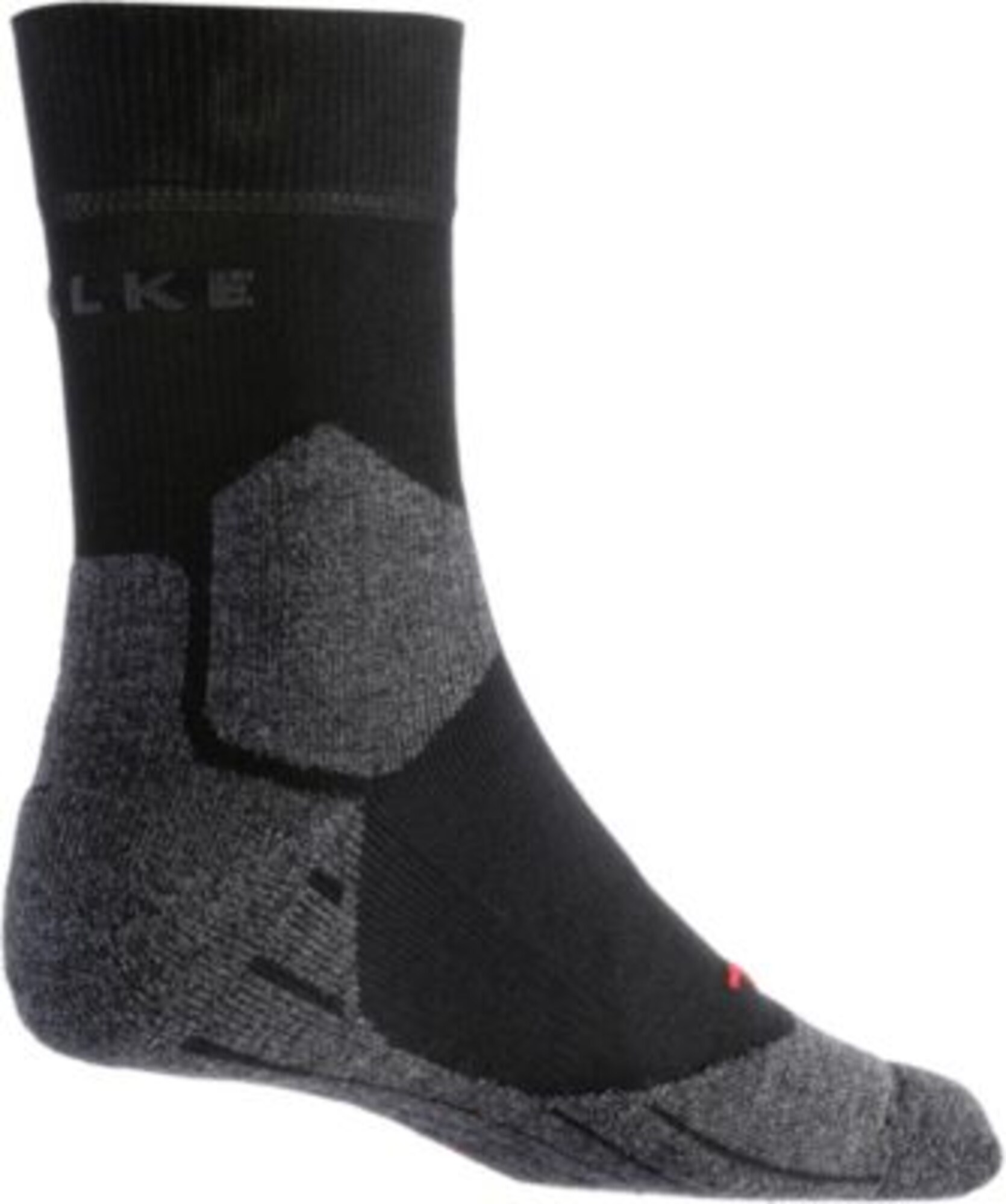FALKE Calcetines deportivos  gris oscuro / rojo fuego / negro – imagen 3