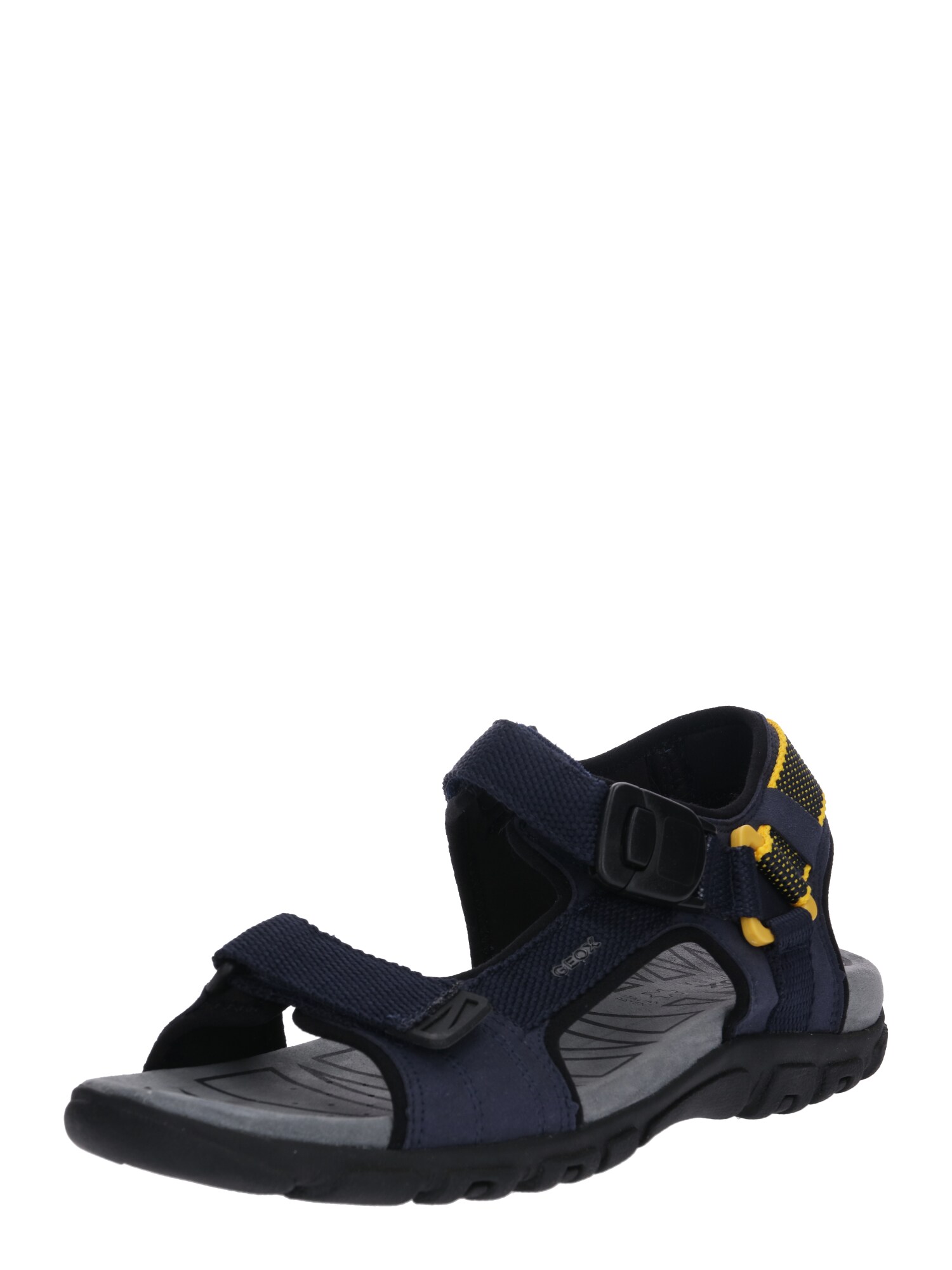 Geox Heren Sandalen Uomo Strada Navy Geel geox kopen in de aanbieding