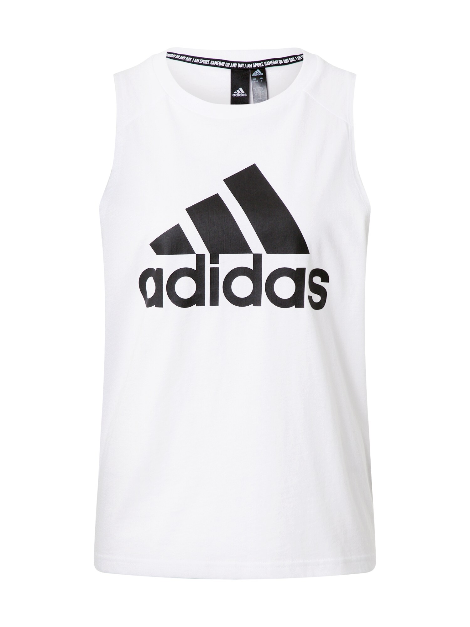 ADIDAS PERFORMANCE Sportiniai marškinėliai be rankovių 'Bosko'  balta / juoda