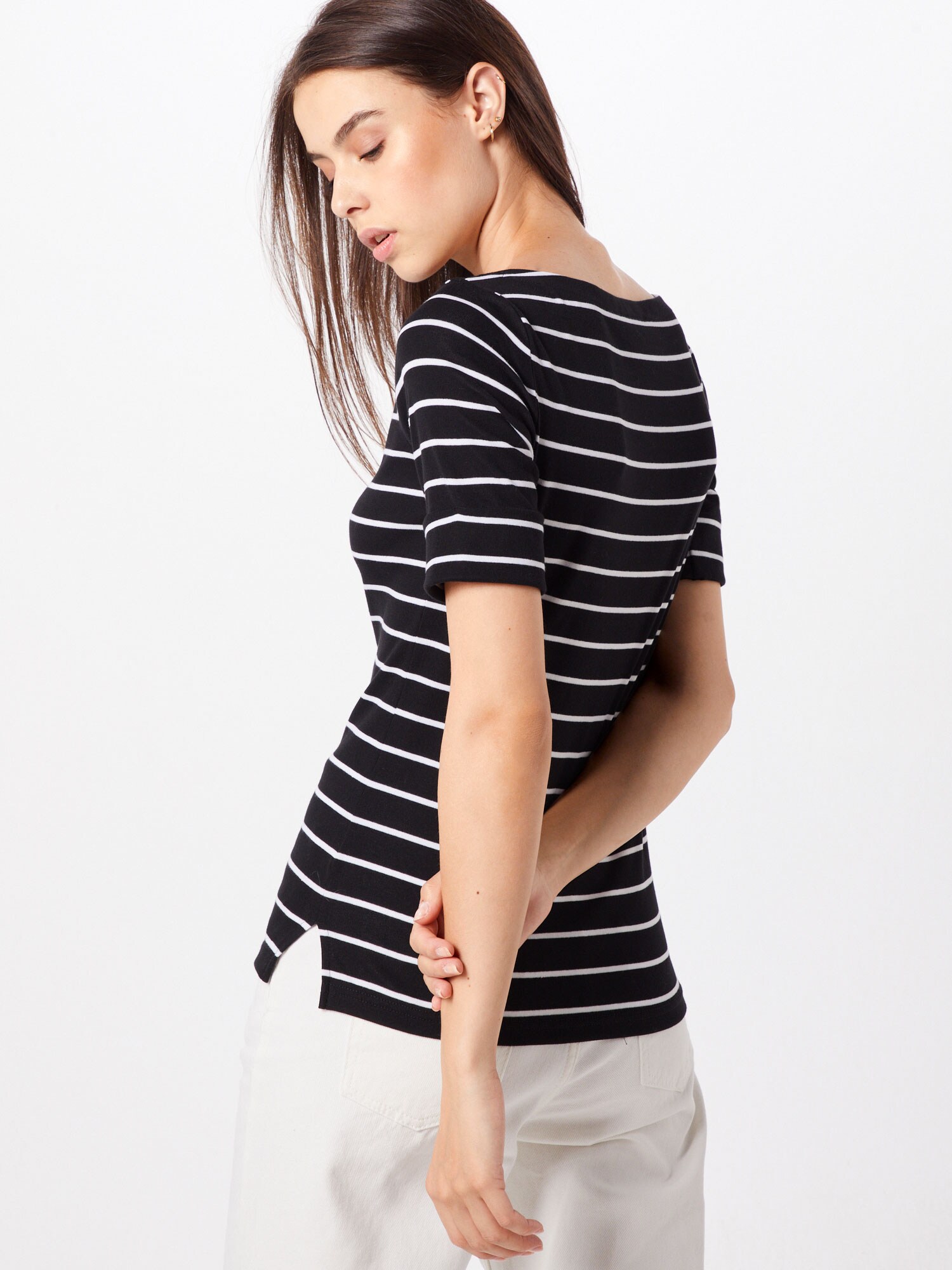Lauren Ralph Lauren Camiseta 'Judy'  negro / blanco – imagen 3