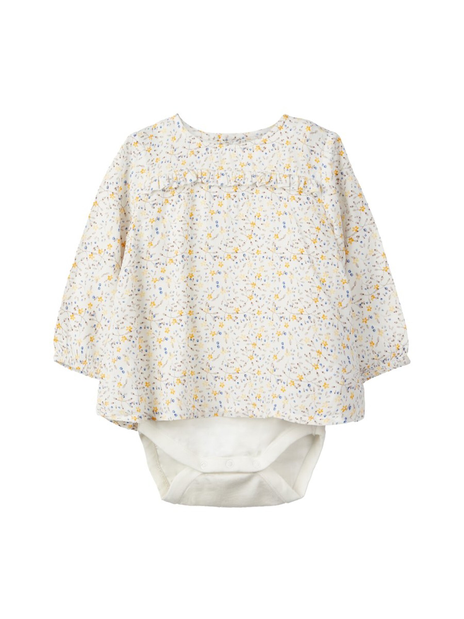 Name It Meisjes Rompertjebody Blauw Geel Wit name it kopen in de aanbieding